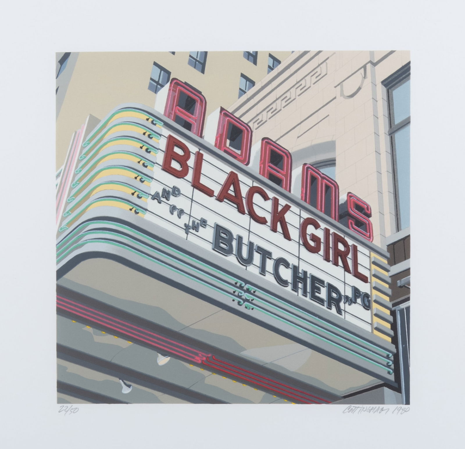 Robert Cottingham, Connecticut, New York (b. 1935), Black Girl, from the Cottingham Suite, 1980, (1 of 5)