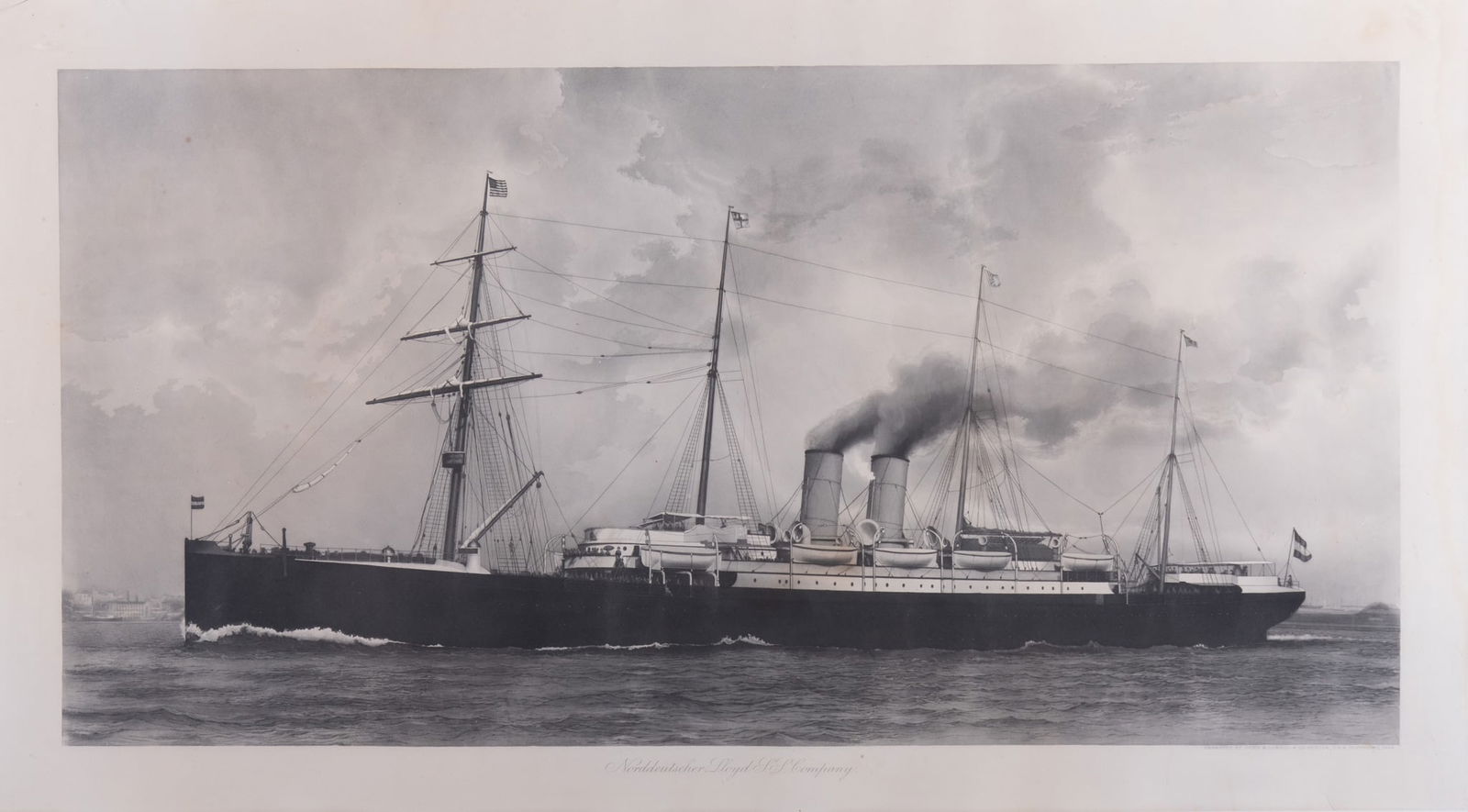 John A. Lowell & Co. (Publishers). Norddeutscher Lloyd S.S. Company, 1889 (1 of 5)