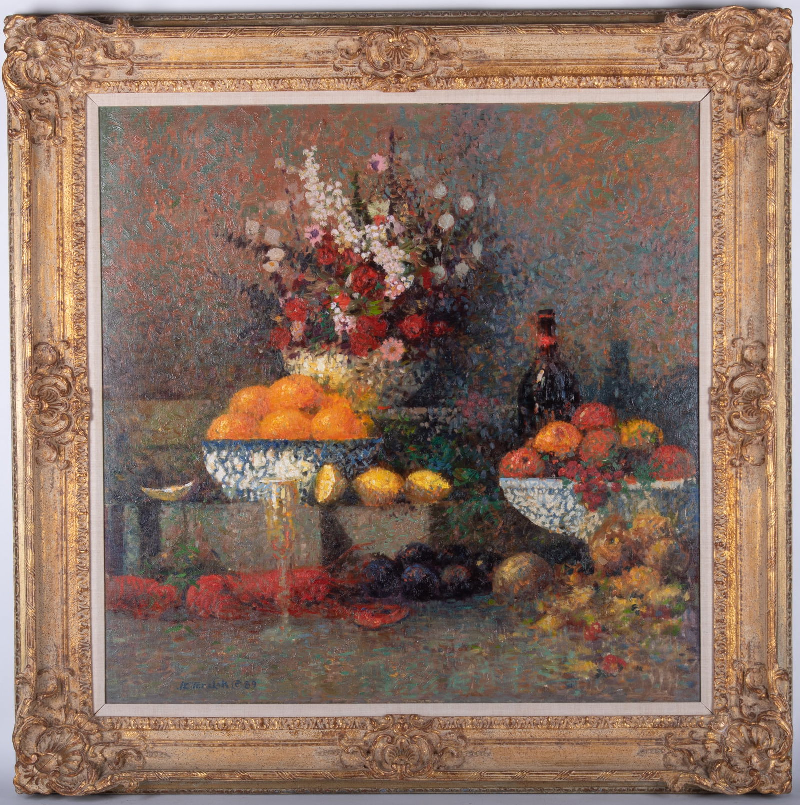 John Charles Terelak, American (b. 1942), Still Life with Lobster, 1989, oil on canvas (1 of 4)