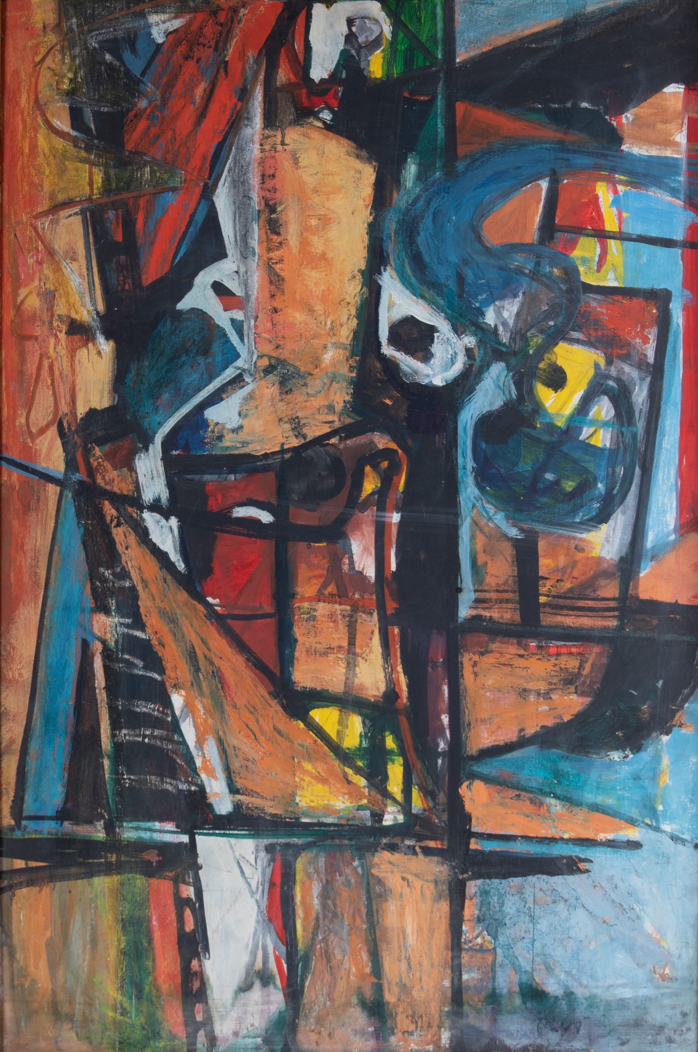 Paul Burlin, New York (1886-1969), Untitled, circa 1955, oil on masonite (1 of 5)