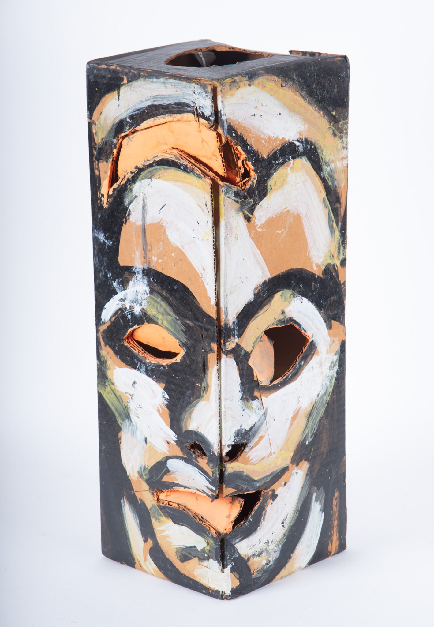 Luis Frangella, Argentina (1944-1990), Untitled, oil on cut out cardboard (1 of 3)