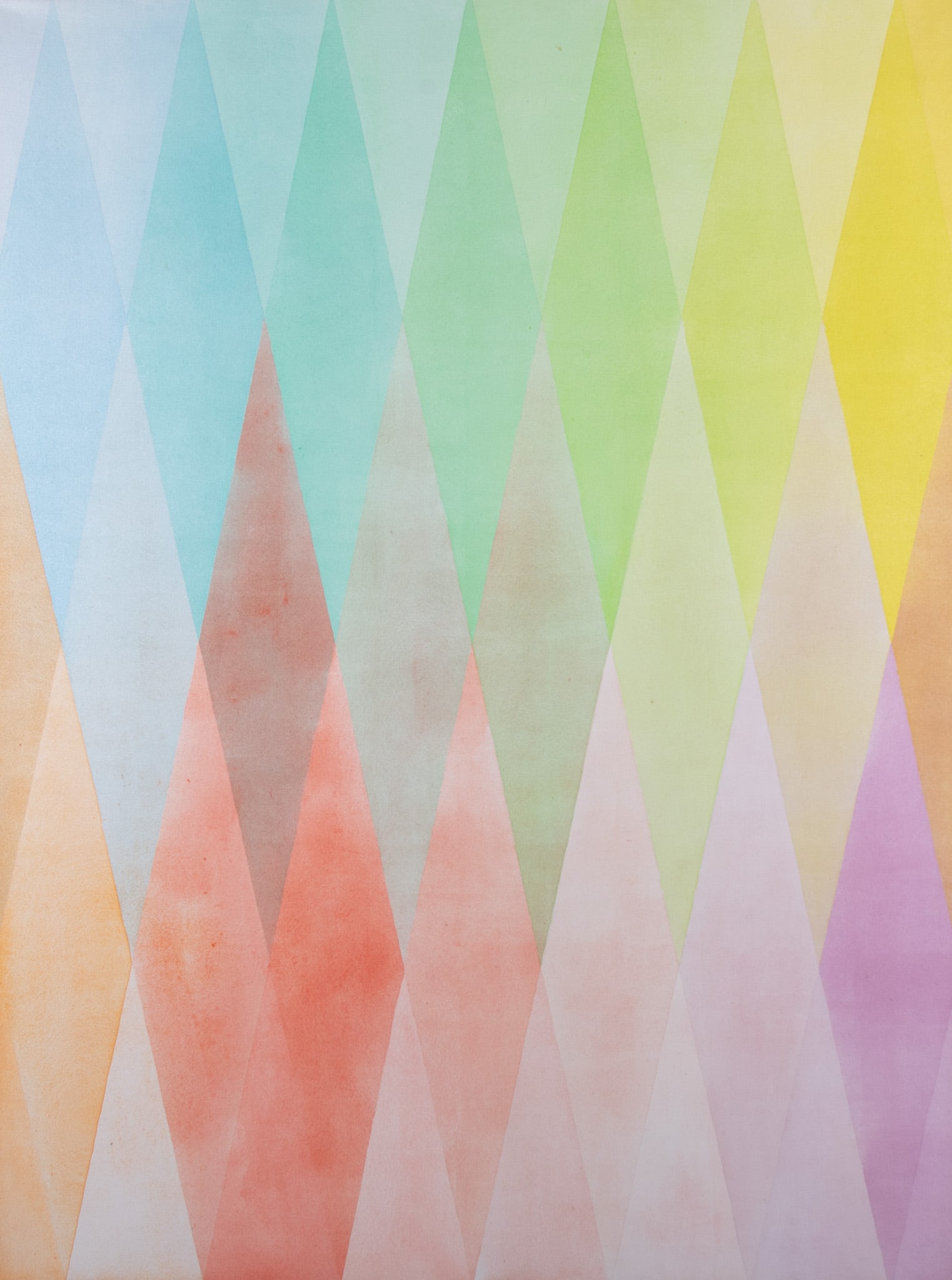 Tom Callis, American 20th-21st Centuries, Untitled, Harlequin Pattern, oil on canvas (1 of 4)