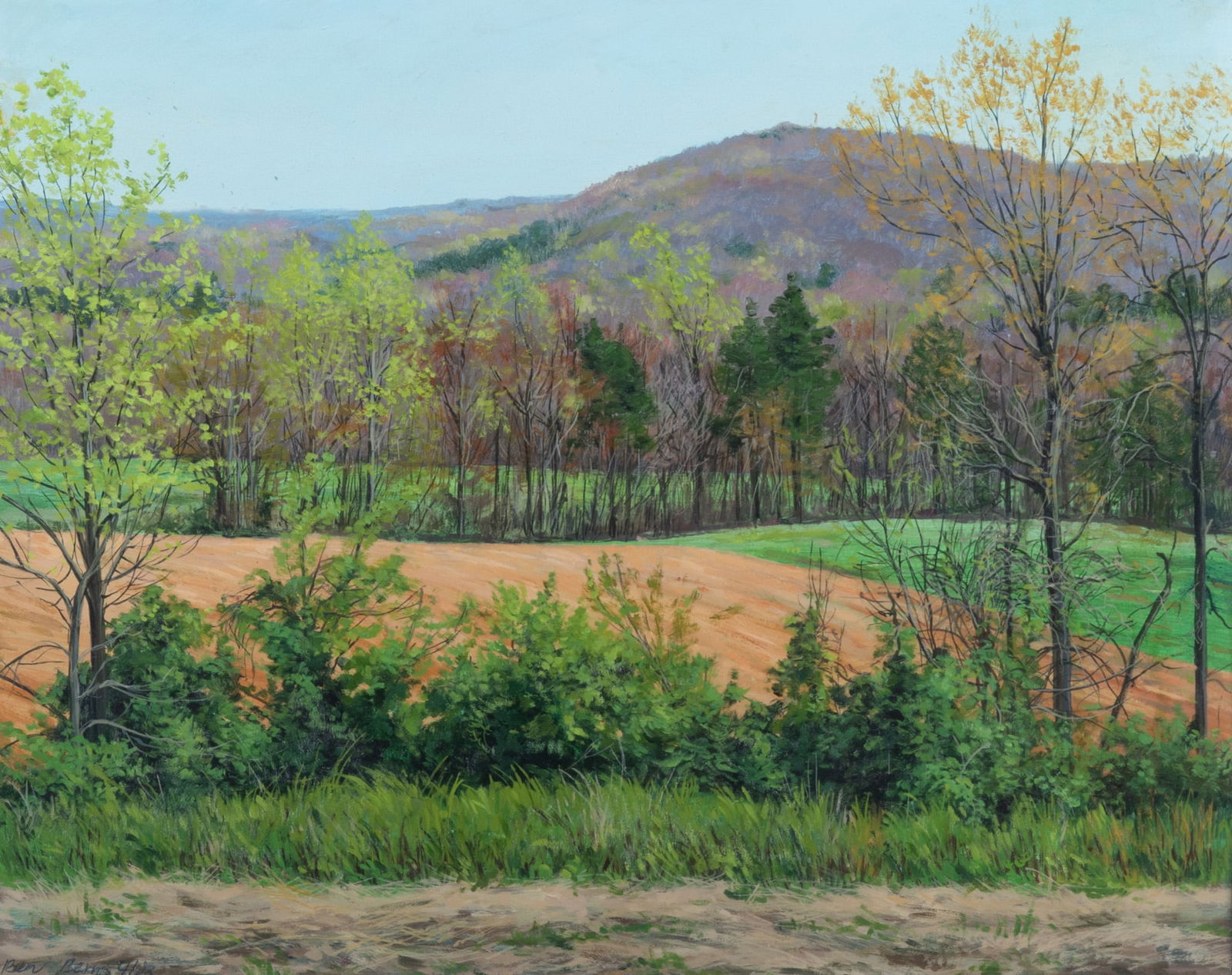 Ben Berns, North Carolina, New York / Netherlands (1936-2007), Mountainous Landscape, 1983, oil (1 of 4)