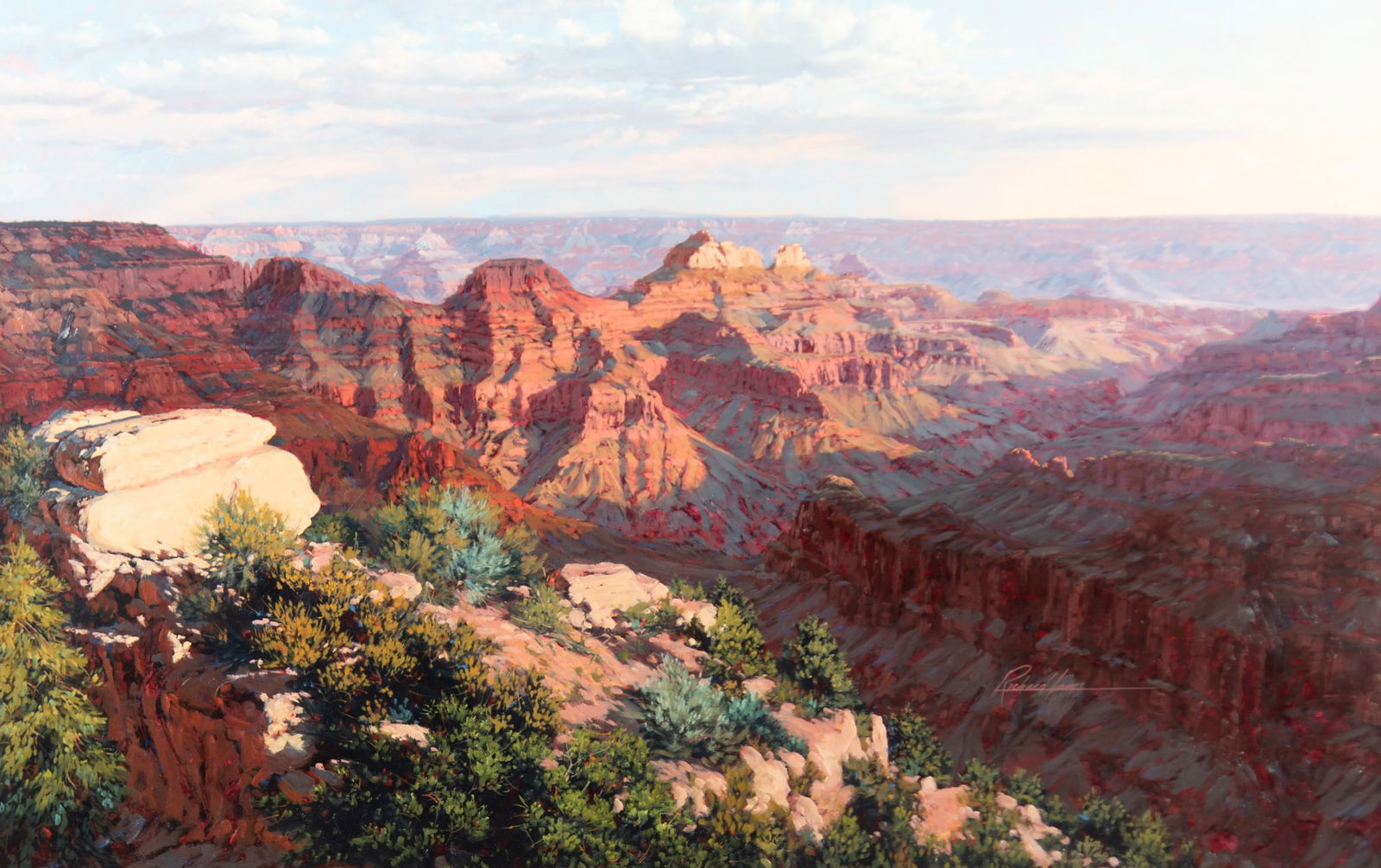 Richard Iams, Arizona / West Virginia (b. 1950), Grand Canyon, oil on board (1 of 5)