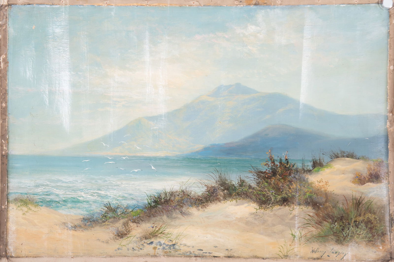 William Langley, British (1852-1922), Landscape, oil on canvas (1 of 3)