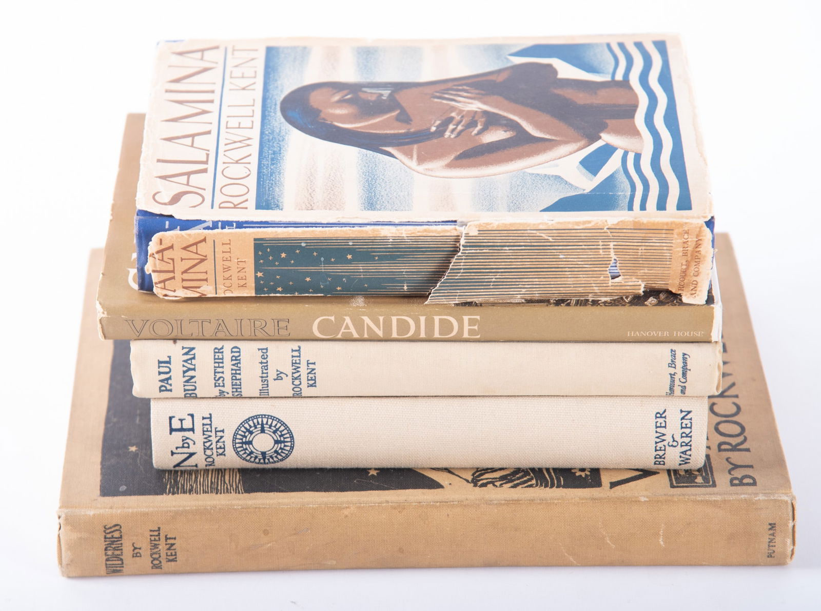 Five Books Illustrated with Wood Engravings by Rockwell Kent (1 of 5)