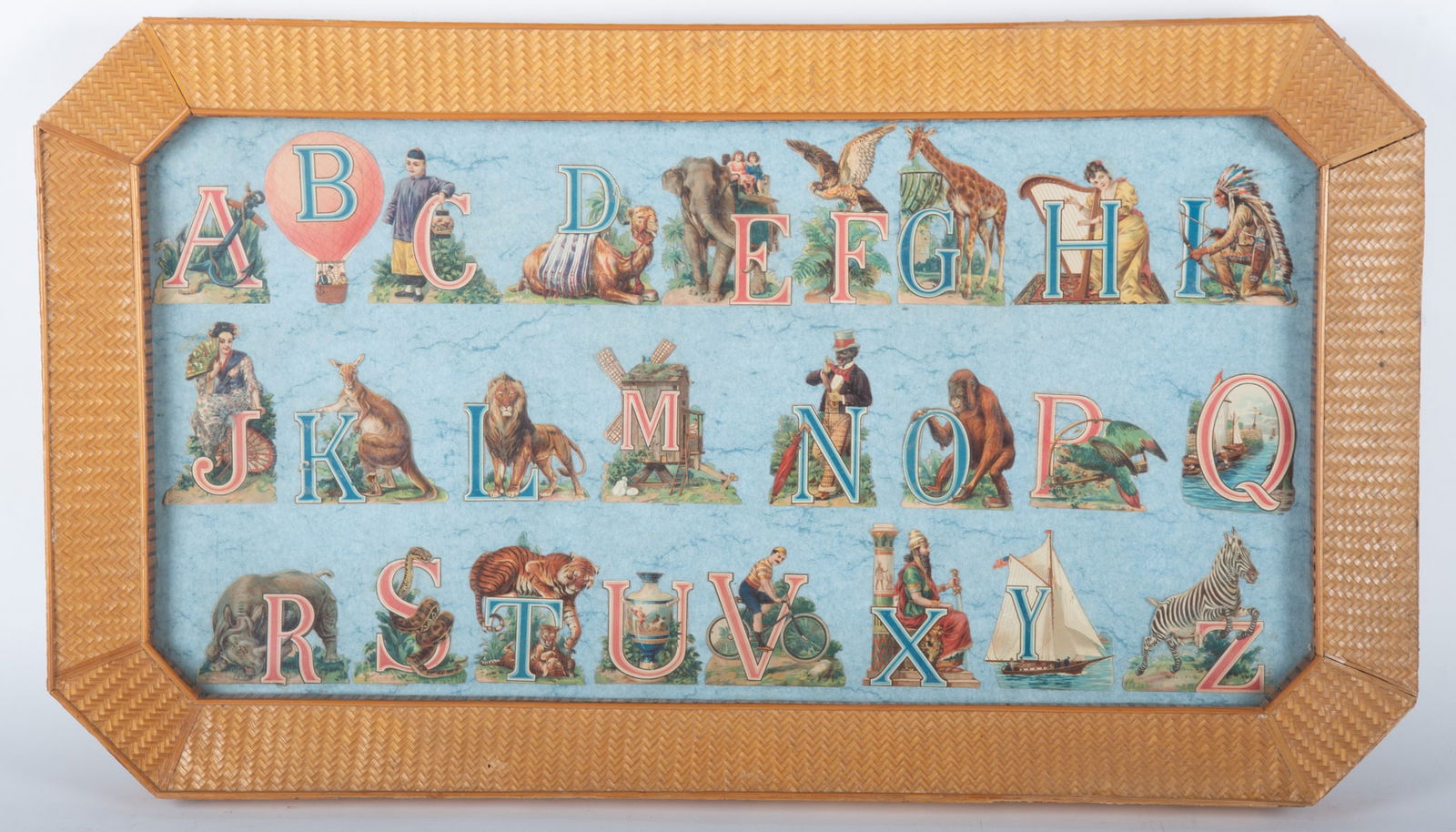 Victorian Decoupage Chromolithographic Alphabet Art (1 of 2)