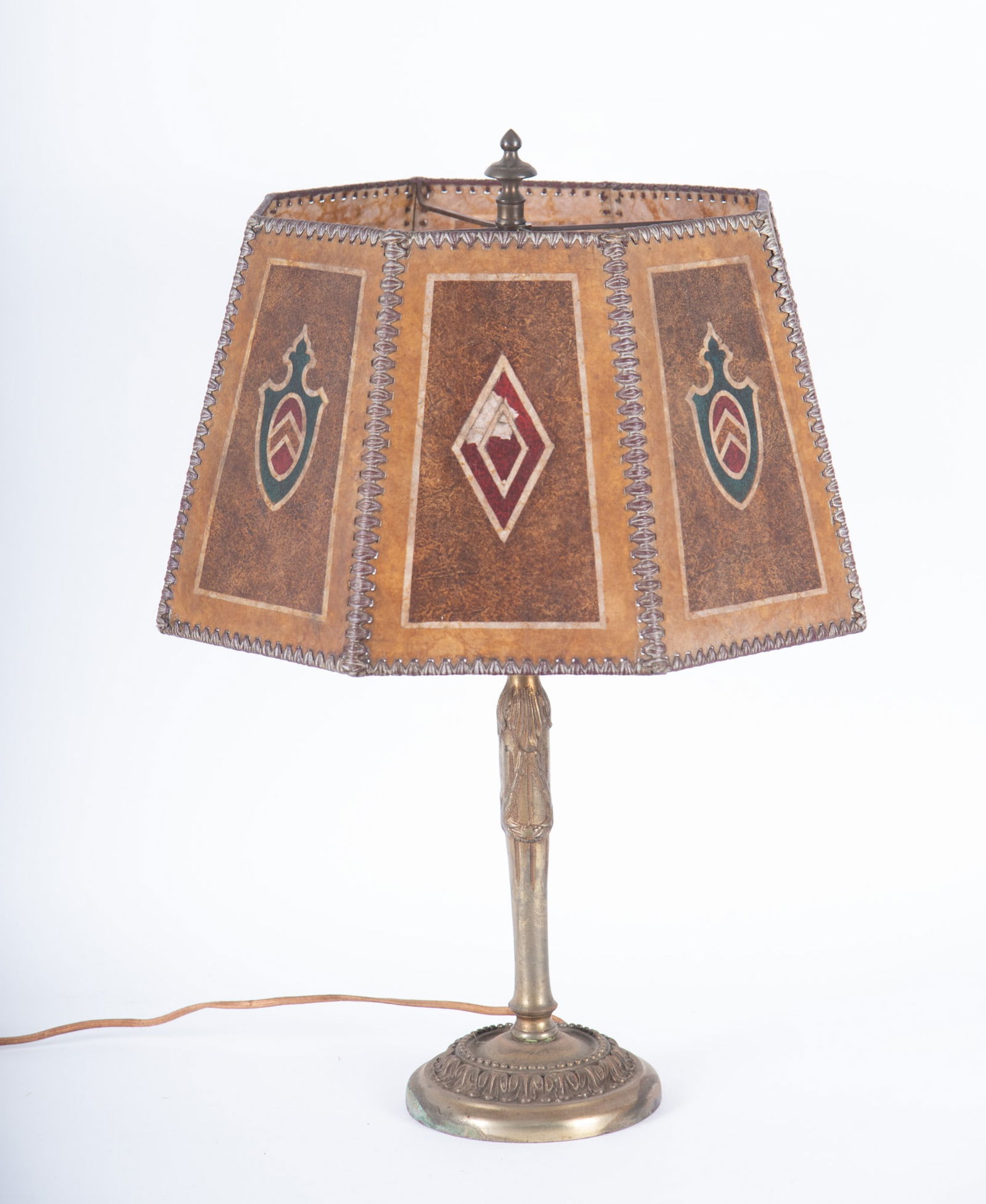 A Vintage Mica Shade Library Lamp (1 of 3)