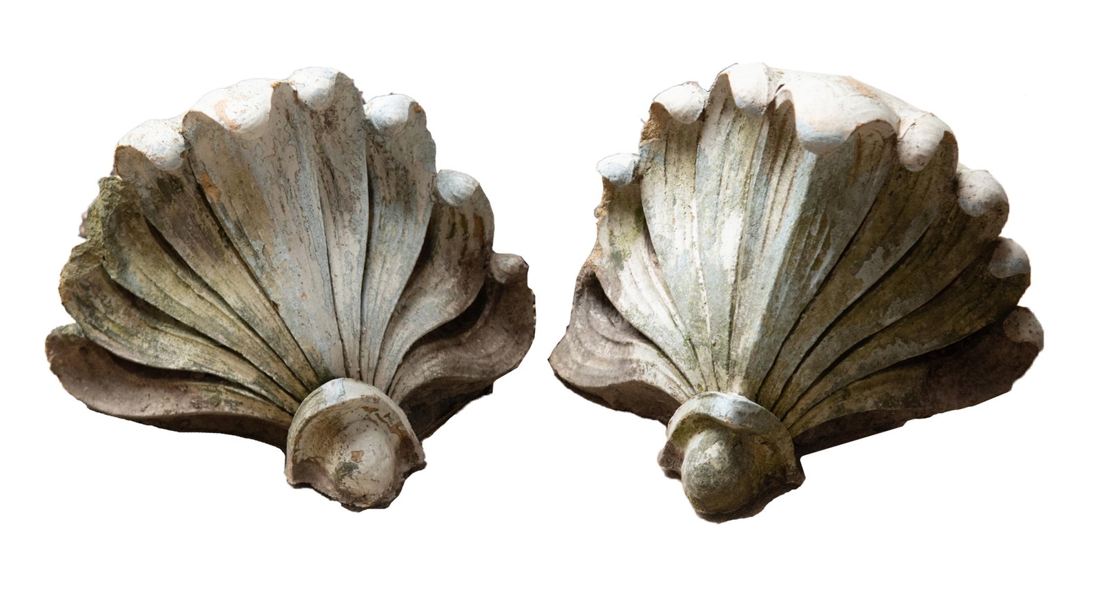 Pair of Terracotta Shell Design Architectural Elements, Late 19th Century (1 of 4)