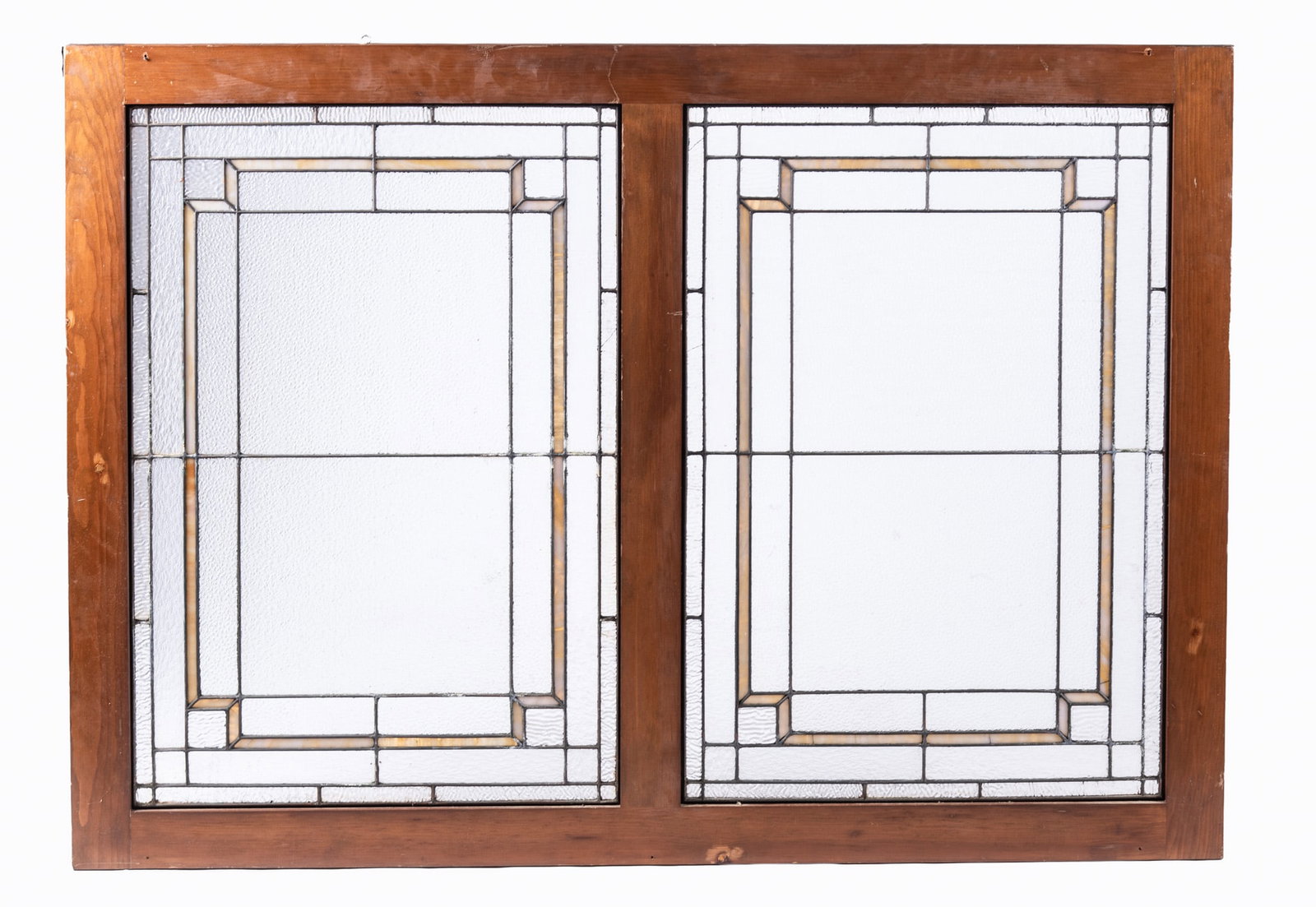 Mission Style Leaded Glass Door Panel (1 of 1)