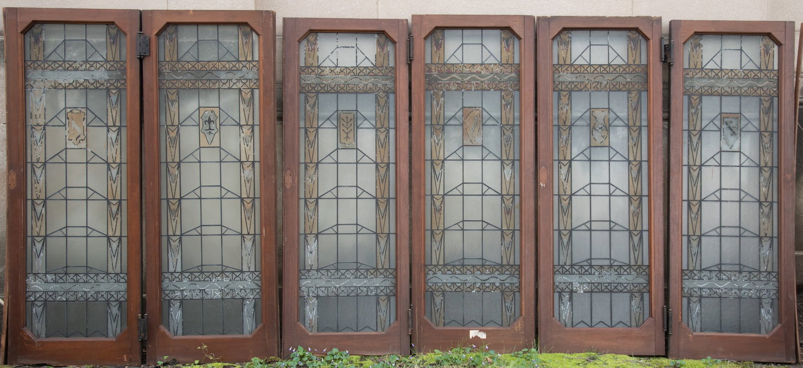 Six Leaded Glass Panels (1 of 2)