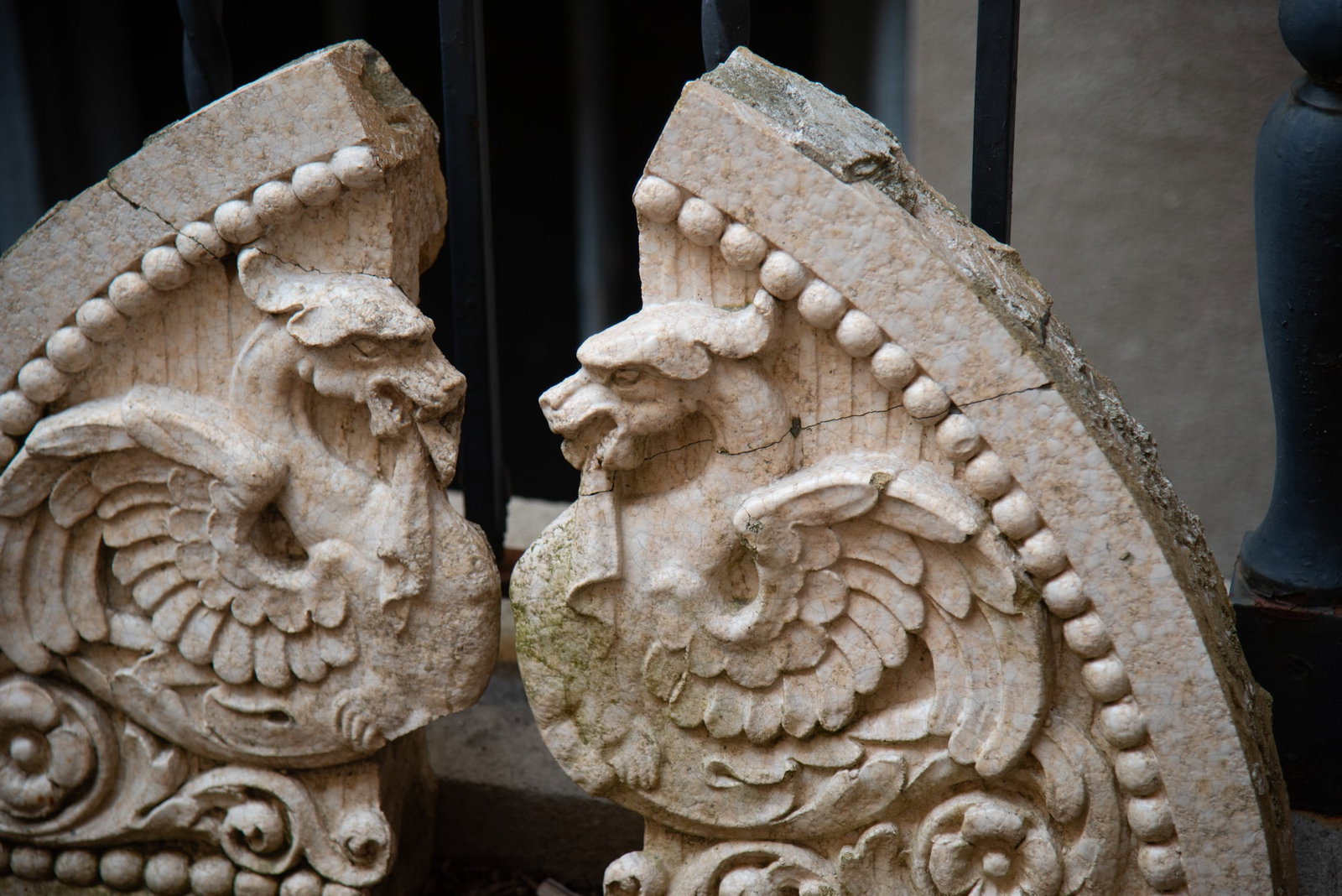 Two Arched Glazed Terracotta Architectural Elements - 3