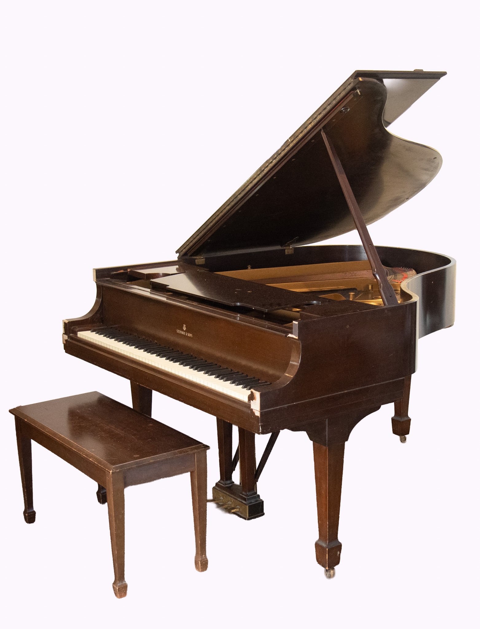 A 1935 Steinway M Medium Grand Piano with Bench (1 of 5)
