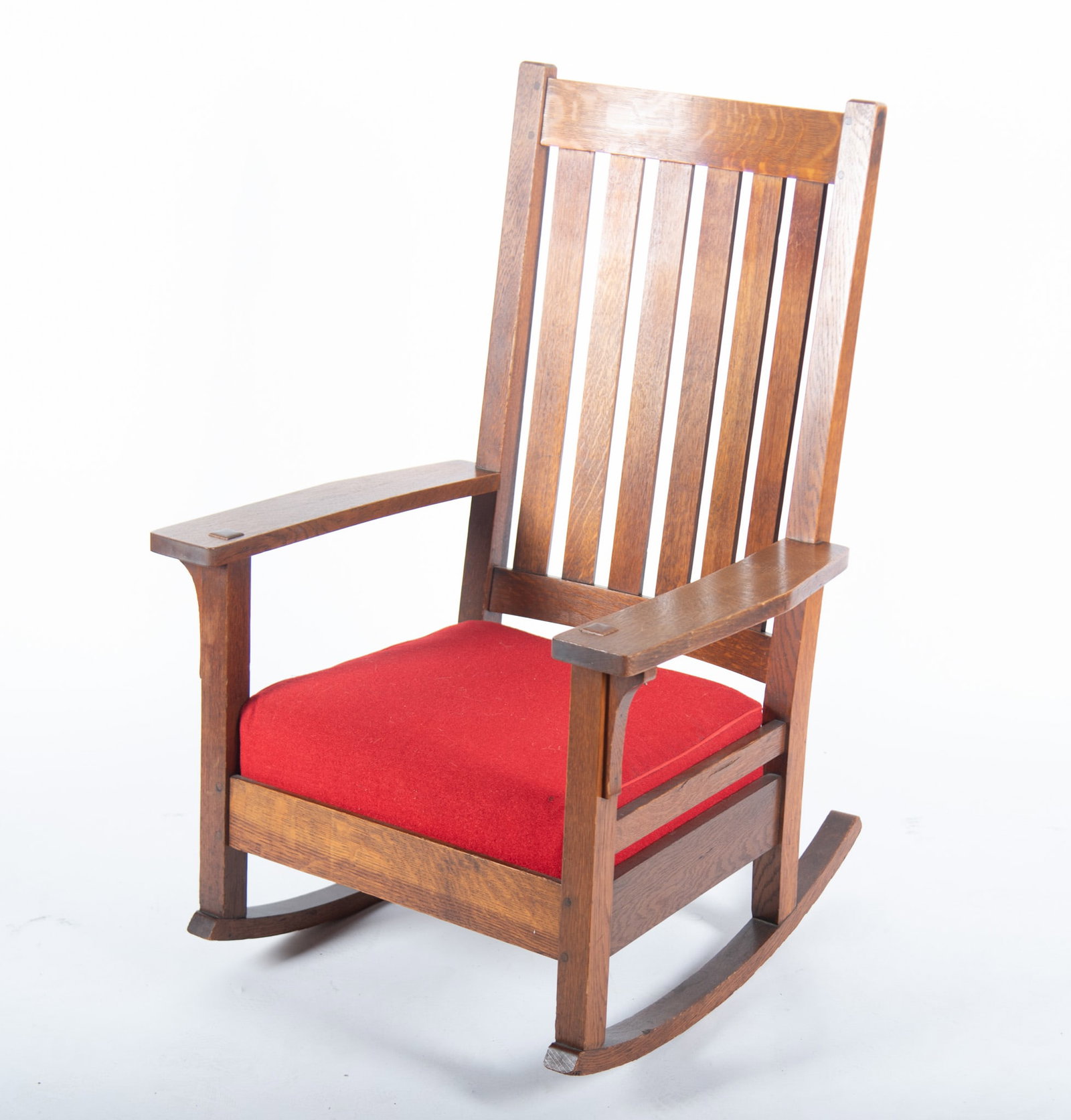 Early Twentieth Oak Arts And Crafts Rocker (1 of 4)