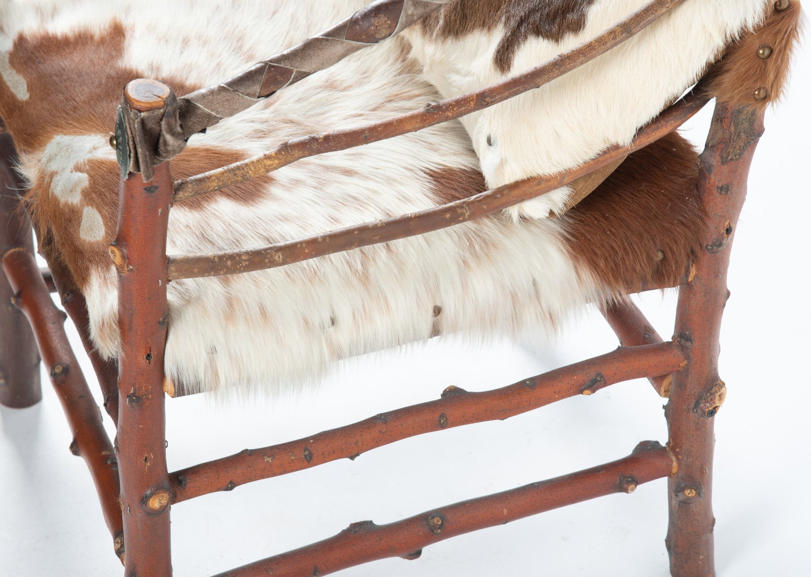 Rustic Hide Armchair - 4