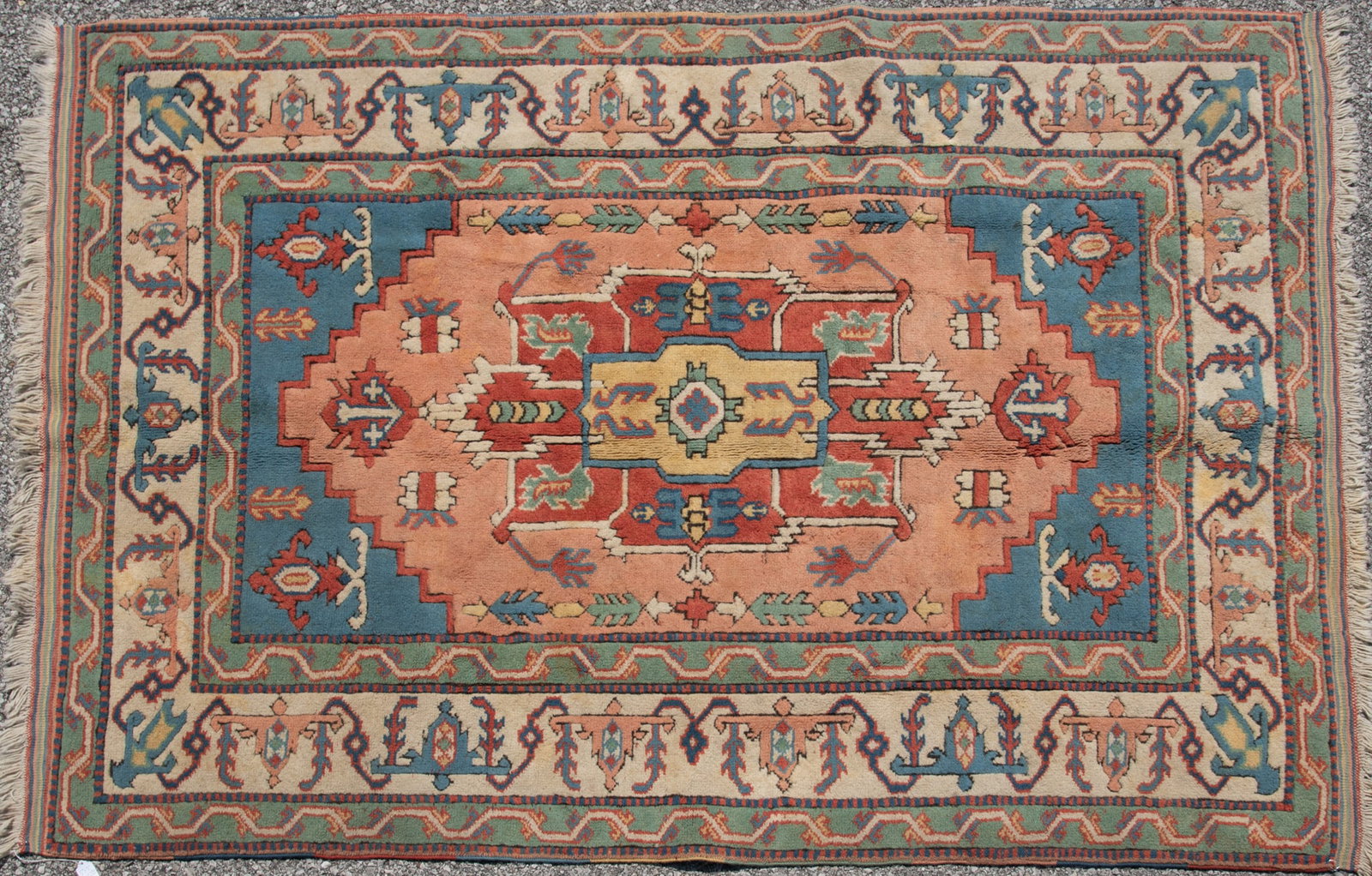 Handwoven Turkish Oushak Design Area Rug (1 of 2)