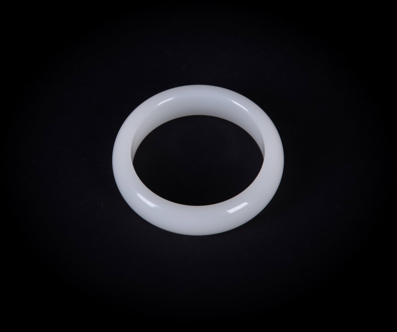 Chinese White Jade Bangle (1 of 1)