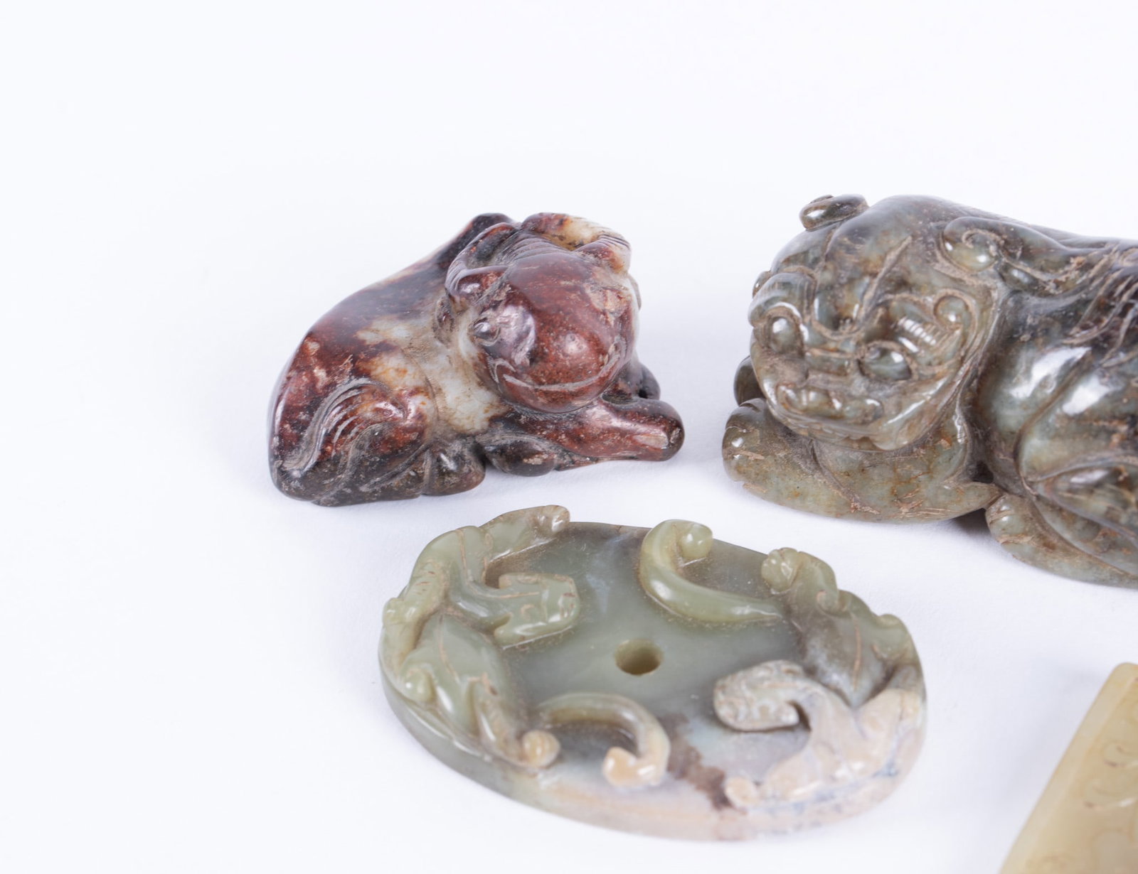 Five Carved Chinese Jade Objects - 3