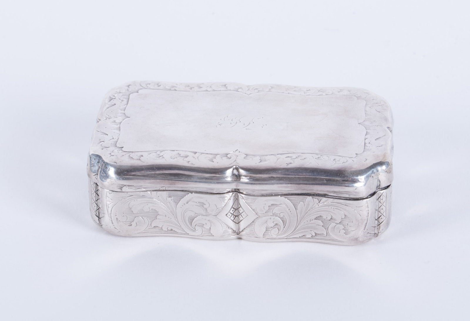 1840 Edinburgh Sterling Trinket Box (1 of 4)
