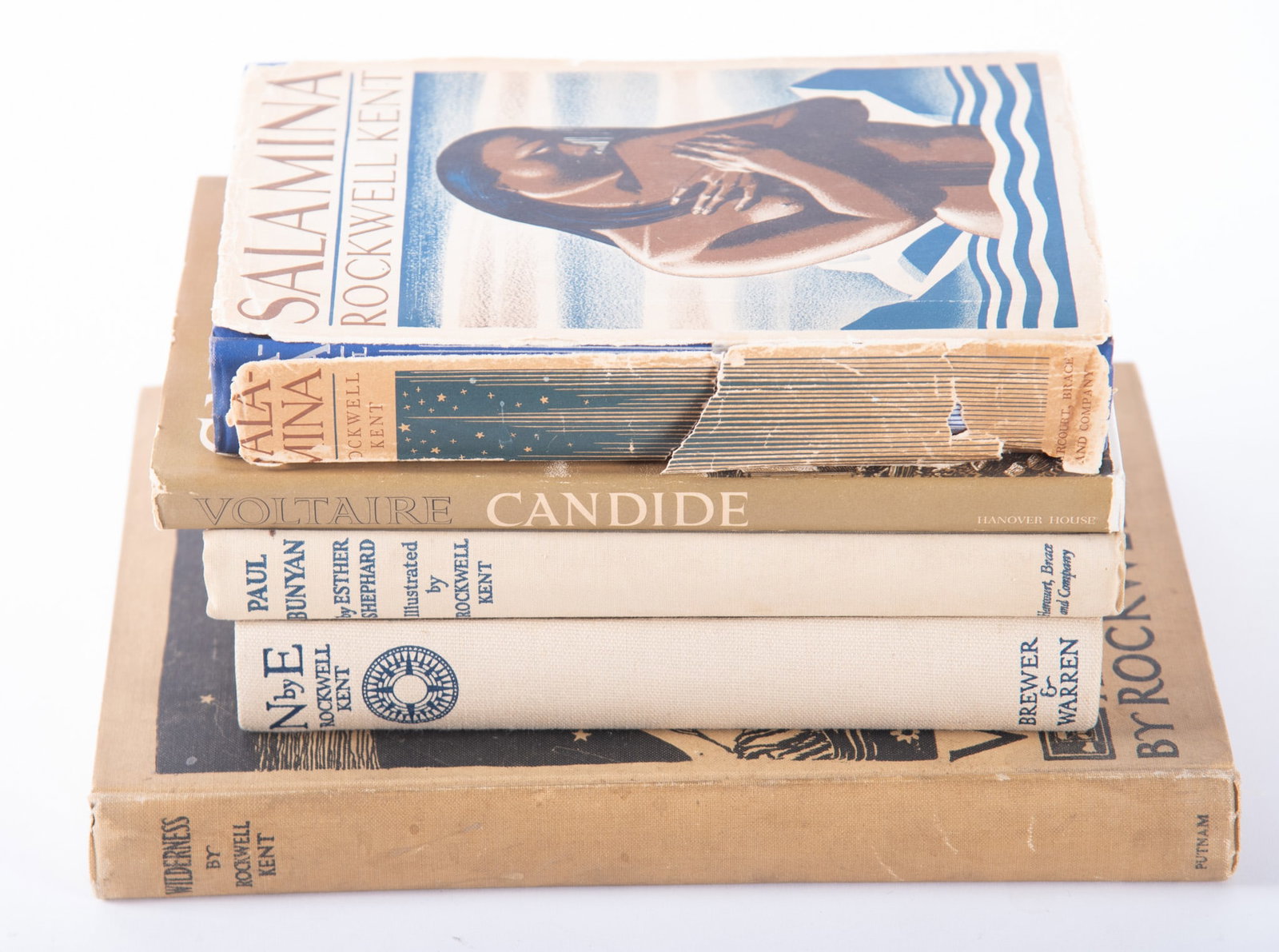 Five Books Illustrated with Wood Engravings by Rockwell Kent (1 of 7)