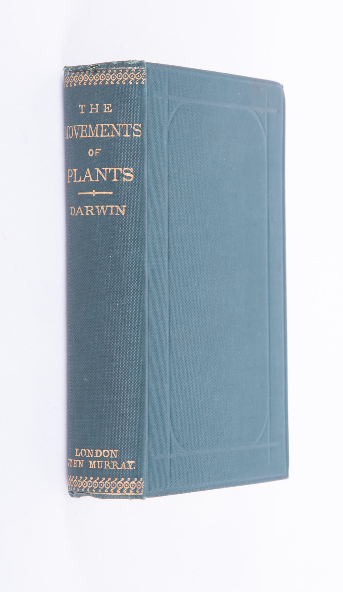 Charles Darwin [assisted by Francis Darwin]. The Power of Movement in Plants. First Edition.: Charles Darwin [assisted by Francis Darwin]. The Power of Movement in Plants. First Edition. Published by John Murray, London, 1880In original green cloth covers with bright gilt lettering to the spin