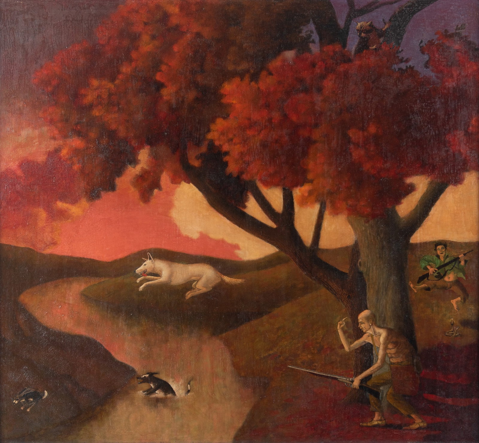 Robert Biggs, Missouri (1920-1984), Crazy Uncle Willy, 1961, oil on board (1 of 7)