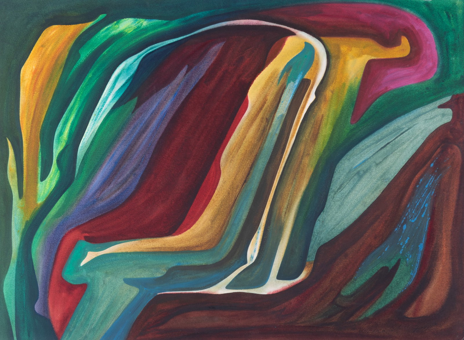 William Frederick Fett, Missouri, Michigan / Mexico (1918-2006), Surreal Landscape, Mexico, 1975, (1 of 4)