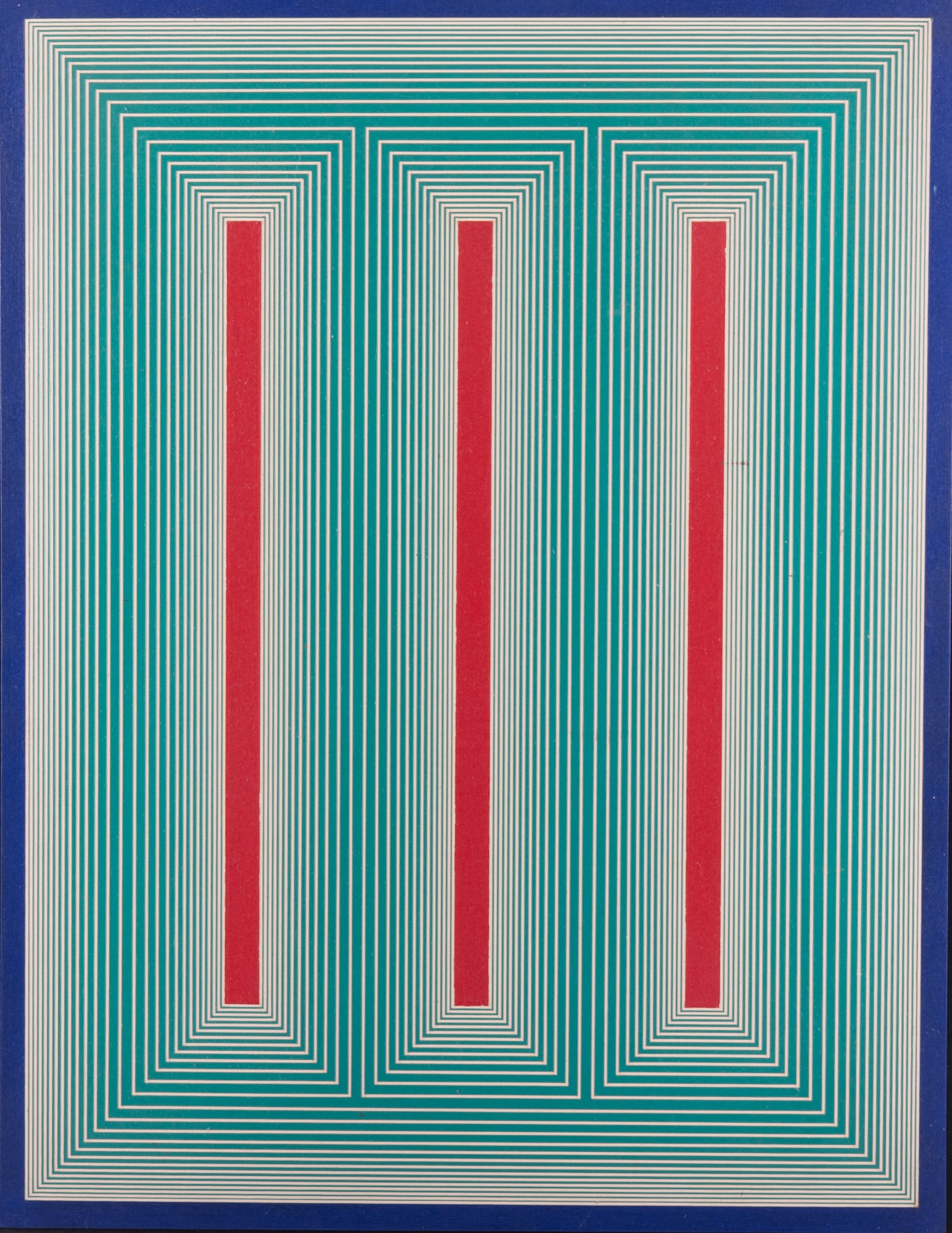 Richard Anuskiewicz, American (1930-2020), Untitled, From the Temple Series, 1983, acrylic on wood: Richard AnuskiewiczAmerican, (1930-2020)Untitled, From the Temple Series, 1983acrylic on wood panelsigned and dated verso, framed.26 x 20 inches; 27 x 21 inches (overall with frame)