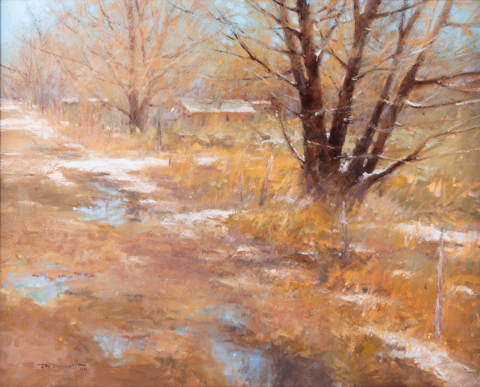 Don Brackett, New Mexico (b. 1932), Spring Road, 1985, oil on canvas (1 of 5)