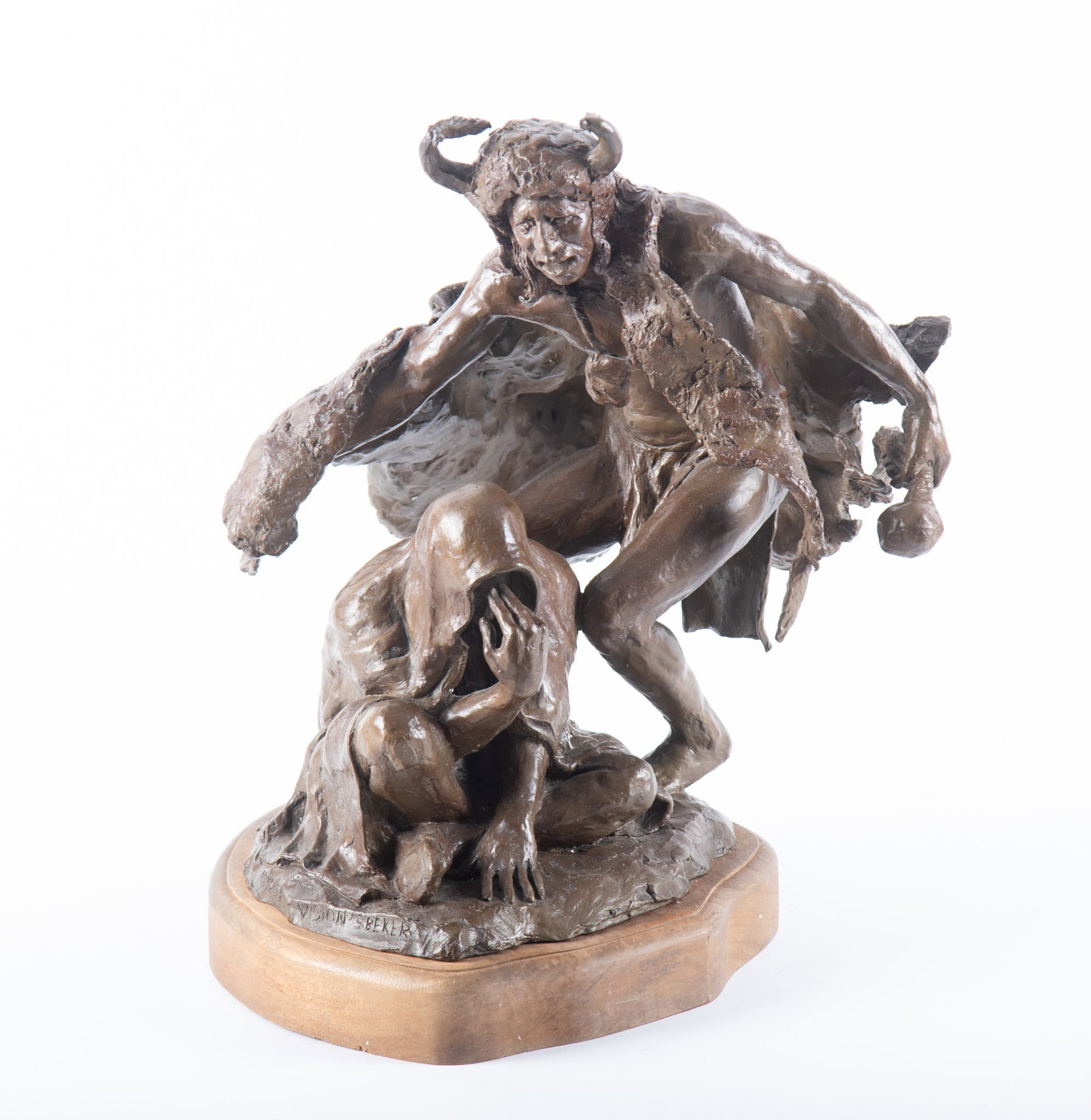 Lawrence "Bud" Mayes, American (b. 1936), Vision Seeker, 1976, bronze, ed. 4/12 (1 of 5)