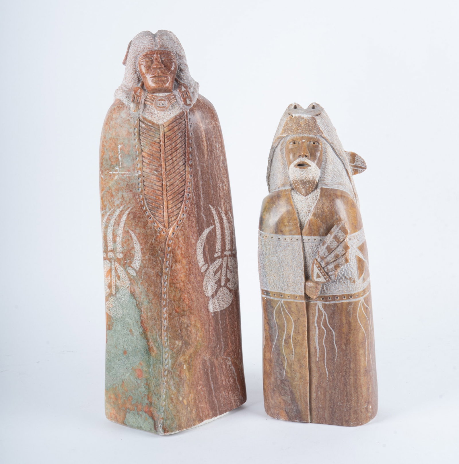 Two Navajo Alabaster Carved Figures (1 of 3)