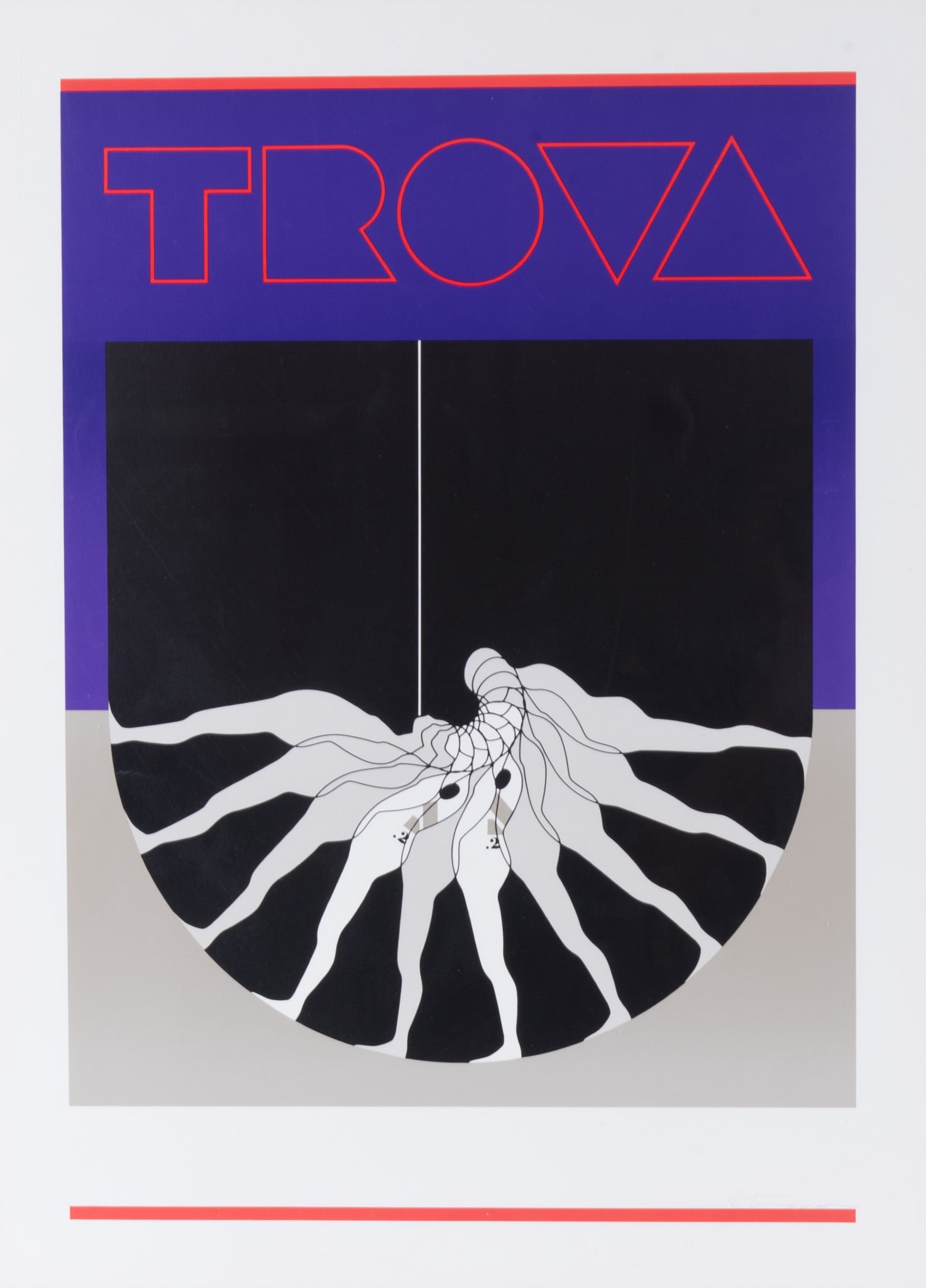Ernest Tino Trova, Missouri (1927-2009), Falling Man Exhibition Poster, 1986, offset lithograph (1 of 4)