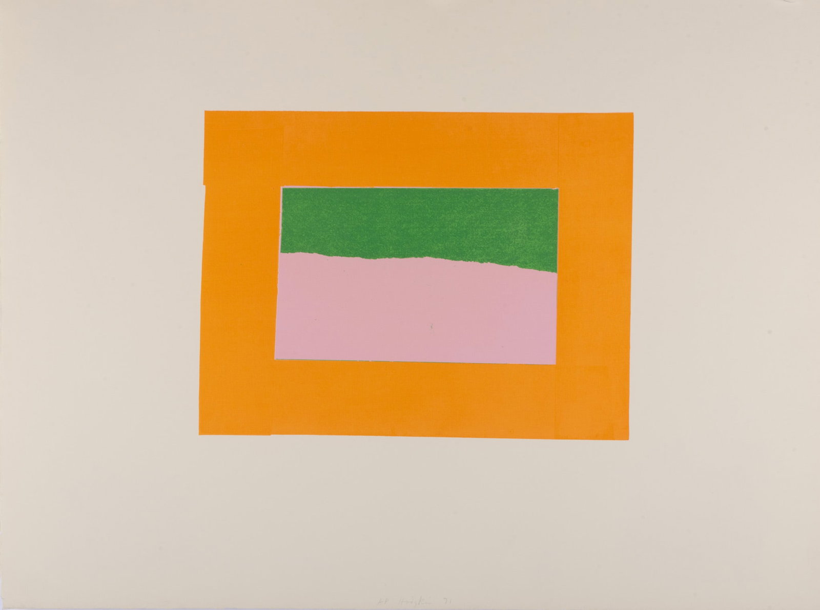 Howard Hodgkin, British (1932-2017), Indian View B, 1971, screenprint, ed. A.P. (1 of 4)