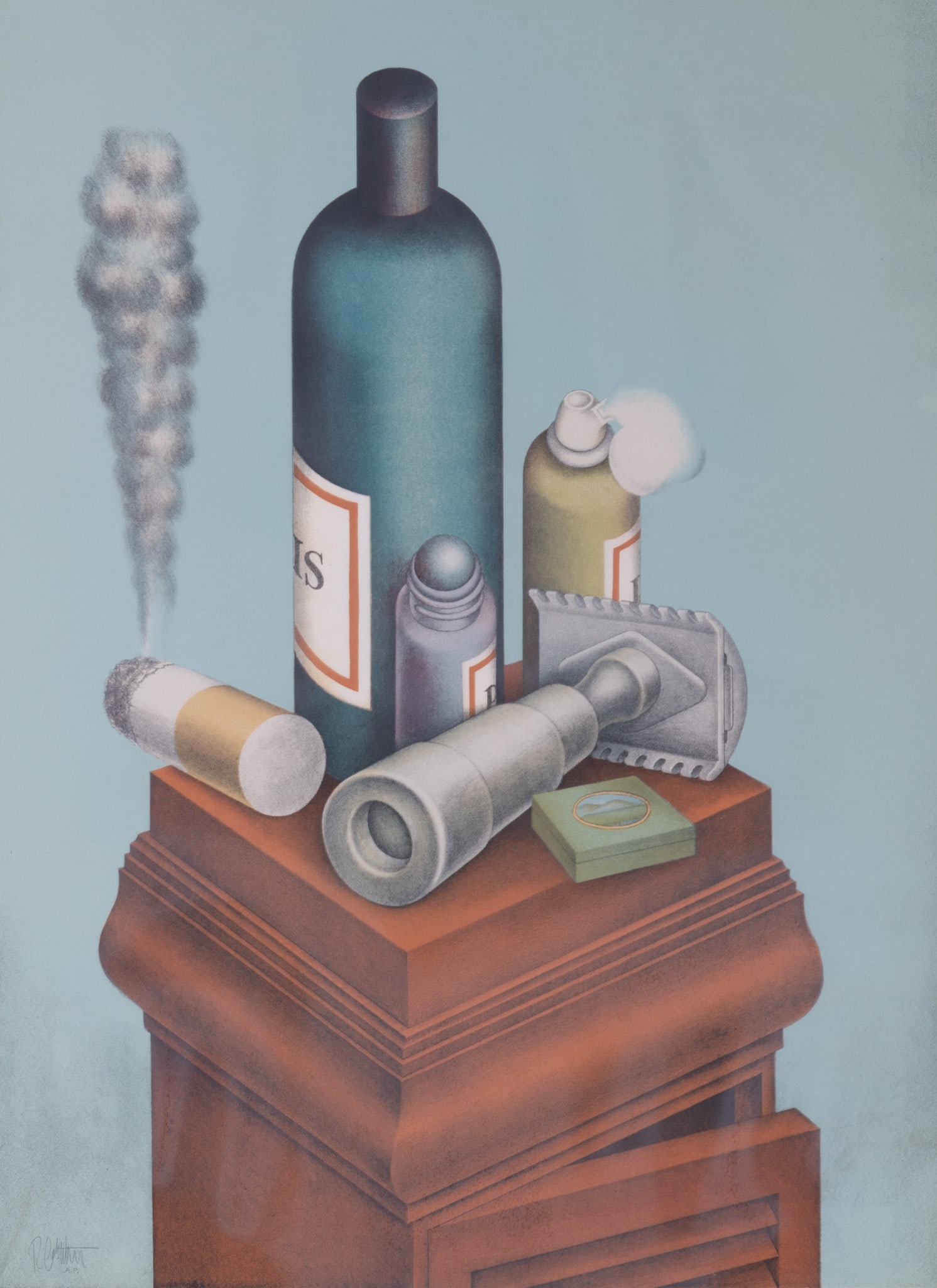 Roy Carruthers, South African (1938-2013), Still Life with Safety Razor, color lithograph, ed. A.P. (1 of 4)