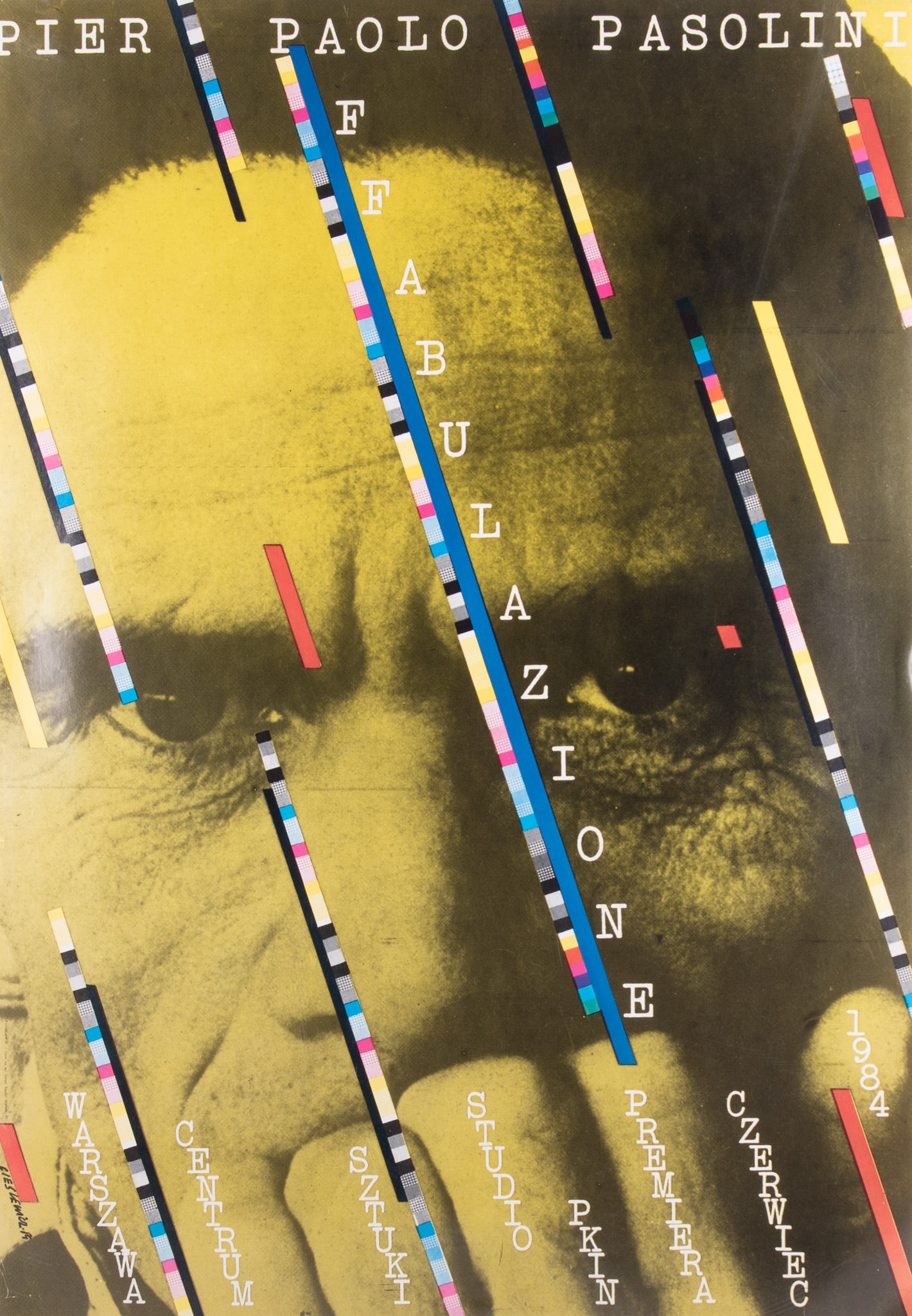 Roman Cieslewicz, Polish (1930-1996), Affabulazione - Pasolini, 1984, Offset lithograph (1 of 4)