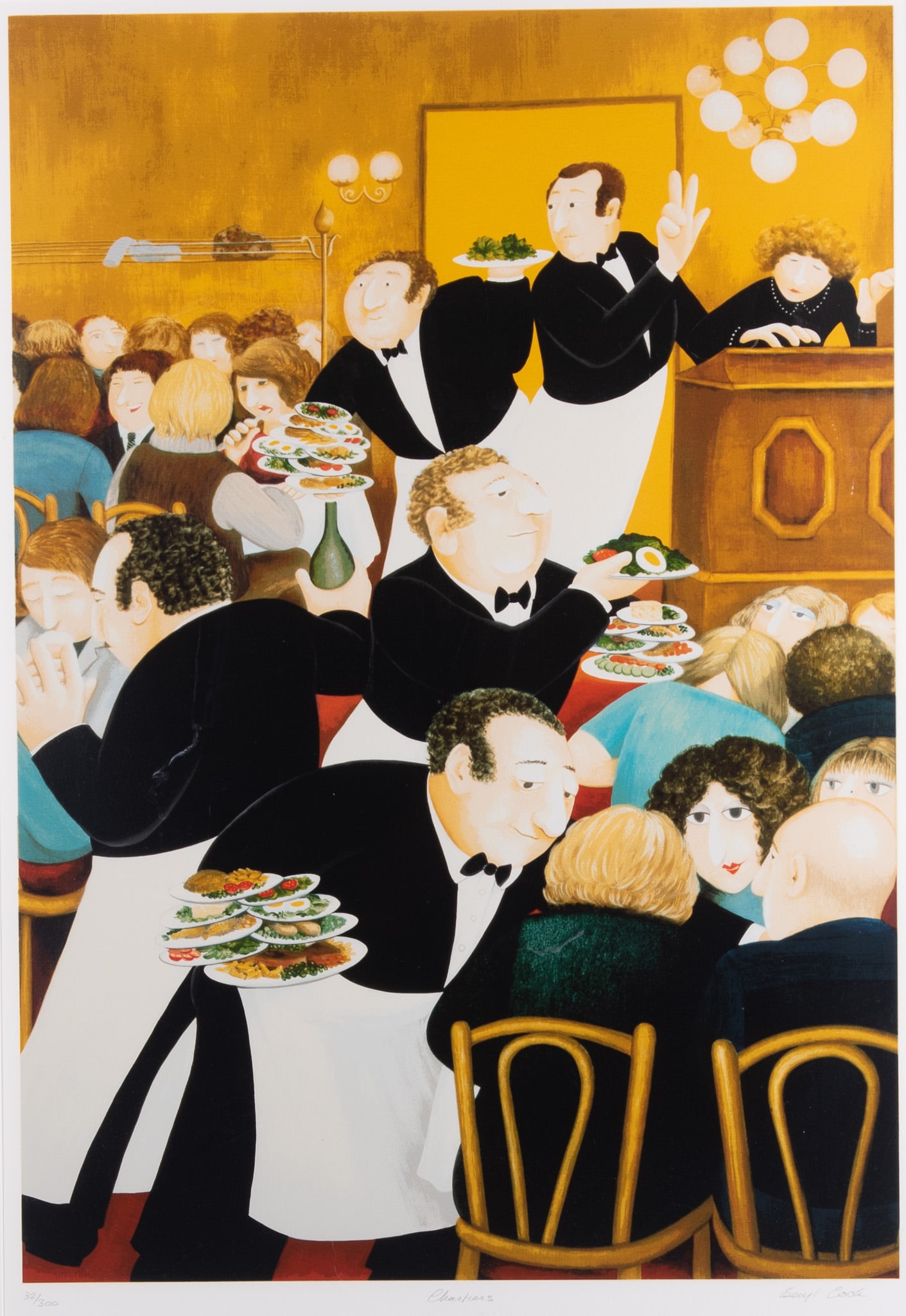 Beryl Frances Cook, British 1926-2008, Chartiers, screenprint in colors ed. 32/300 (1 of 4)