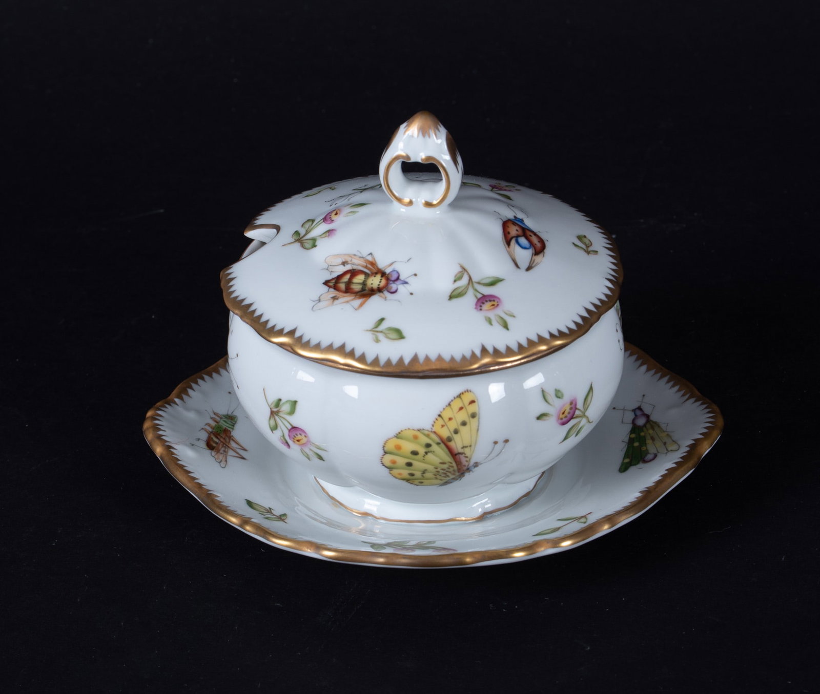 An Anna Weatherley Porcelain Lidded Condiment Server, Spring in Budapest (1 of 4)