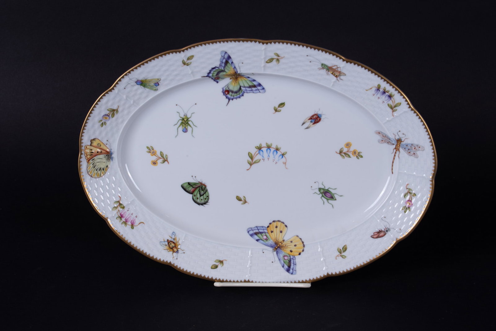 A Hand Painted Porcelain Oval Platter, Spring in Budapest by Anna Weatherley (1 of 4)