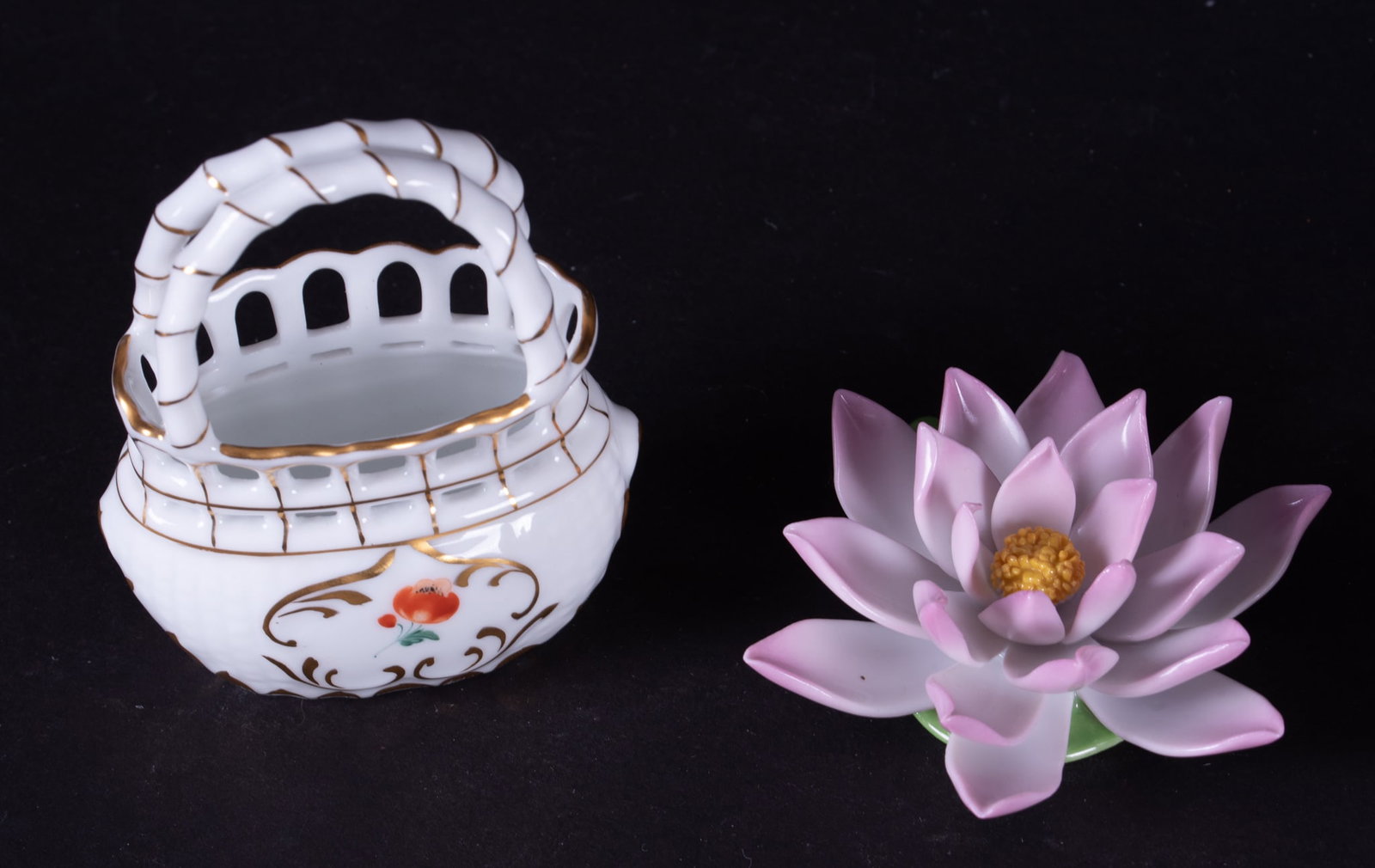 Three Herend Porcelain Table Articles - 3