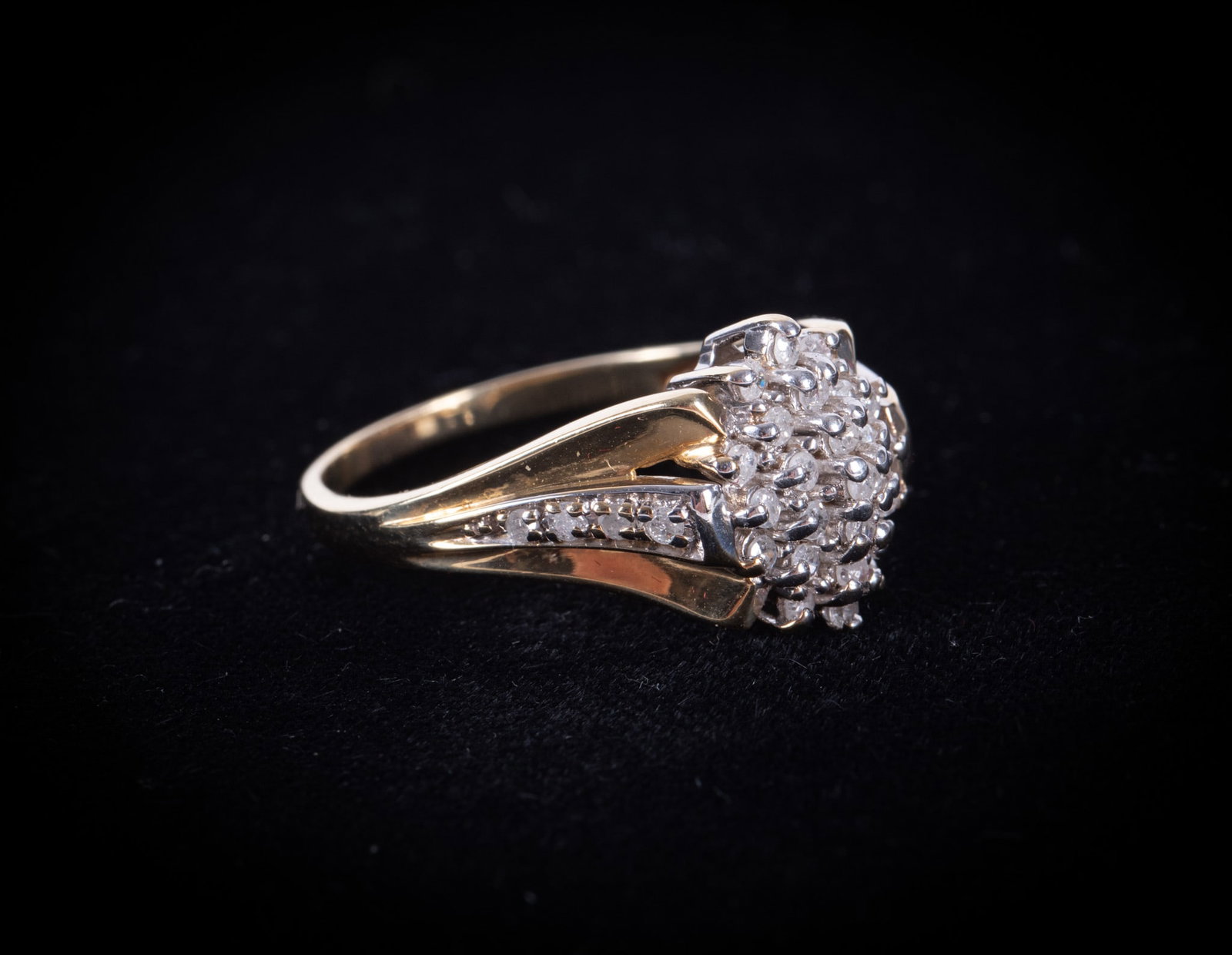 14K Yellow Gold Ring with Diamonds (1 of 3)