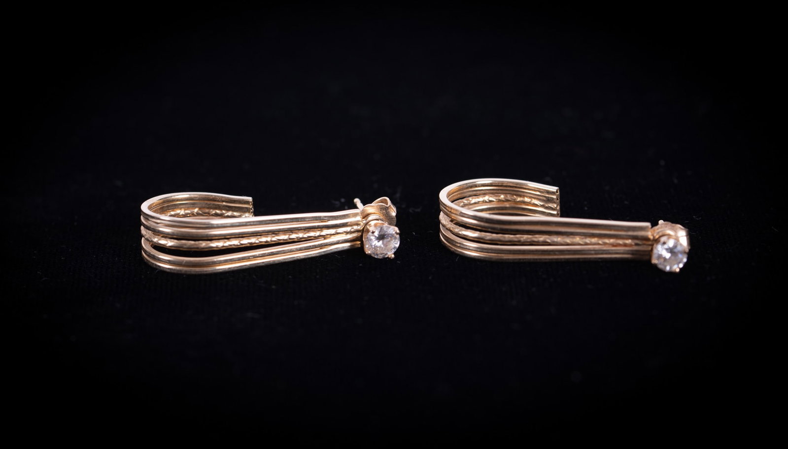 14K Yellow Gold Diamond Studs with Jackets: The diamond weight on these studs is approximately .15 each. Gold weight including stones is 3.2g.