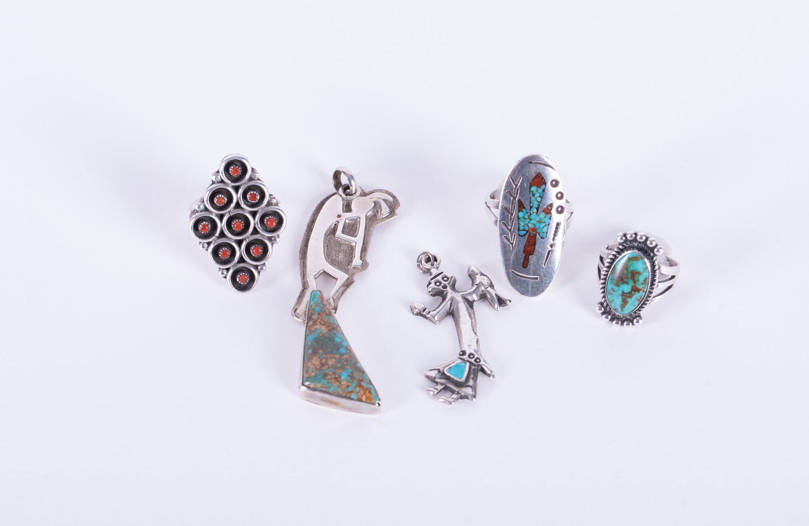 Sterling Native American Jewelry - Five Pieces (1 of 3)