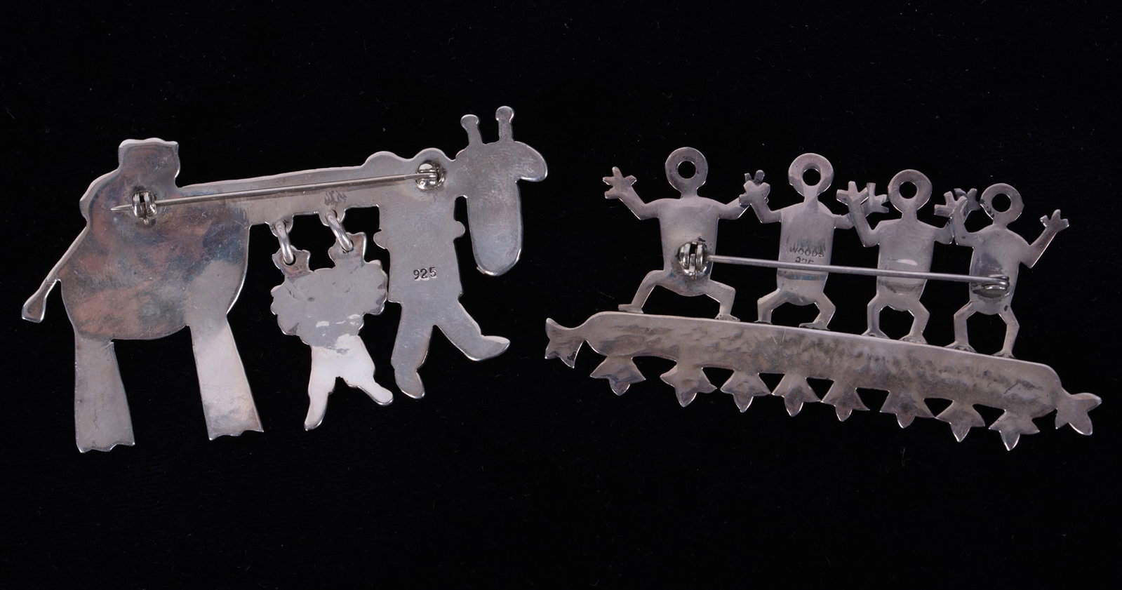Two Sterling Silver Brooches - 2