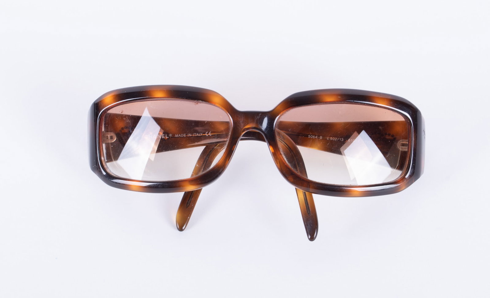 Chanel Brown Tortoise Print Eyeglass Frames (1 of 3)