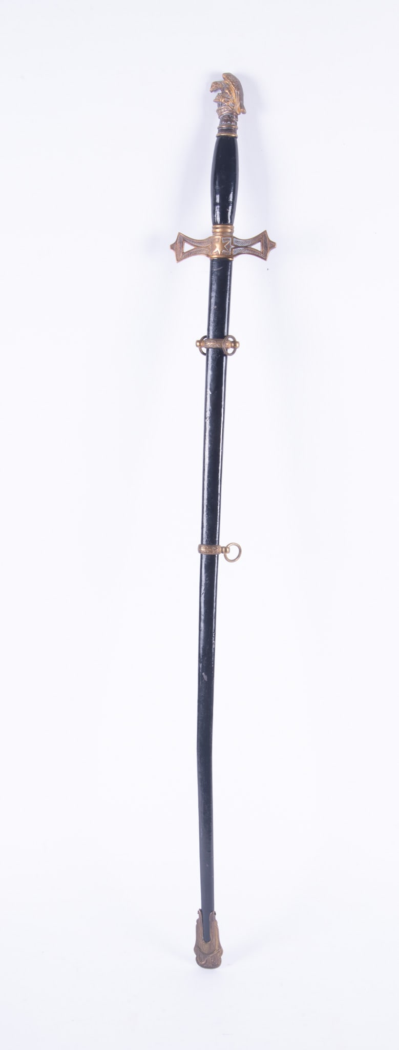 Antique M. A. Metzler Fraternal Masonic Sword with Scabbard (1 of 3)
