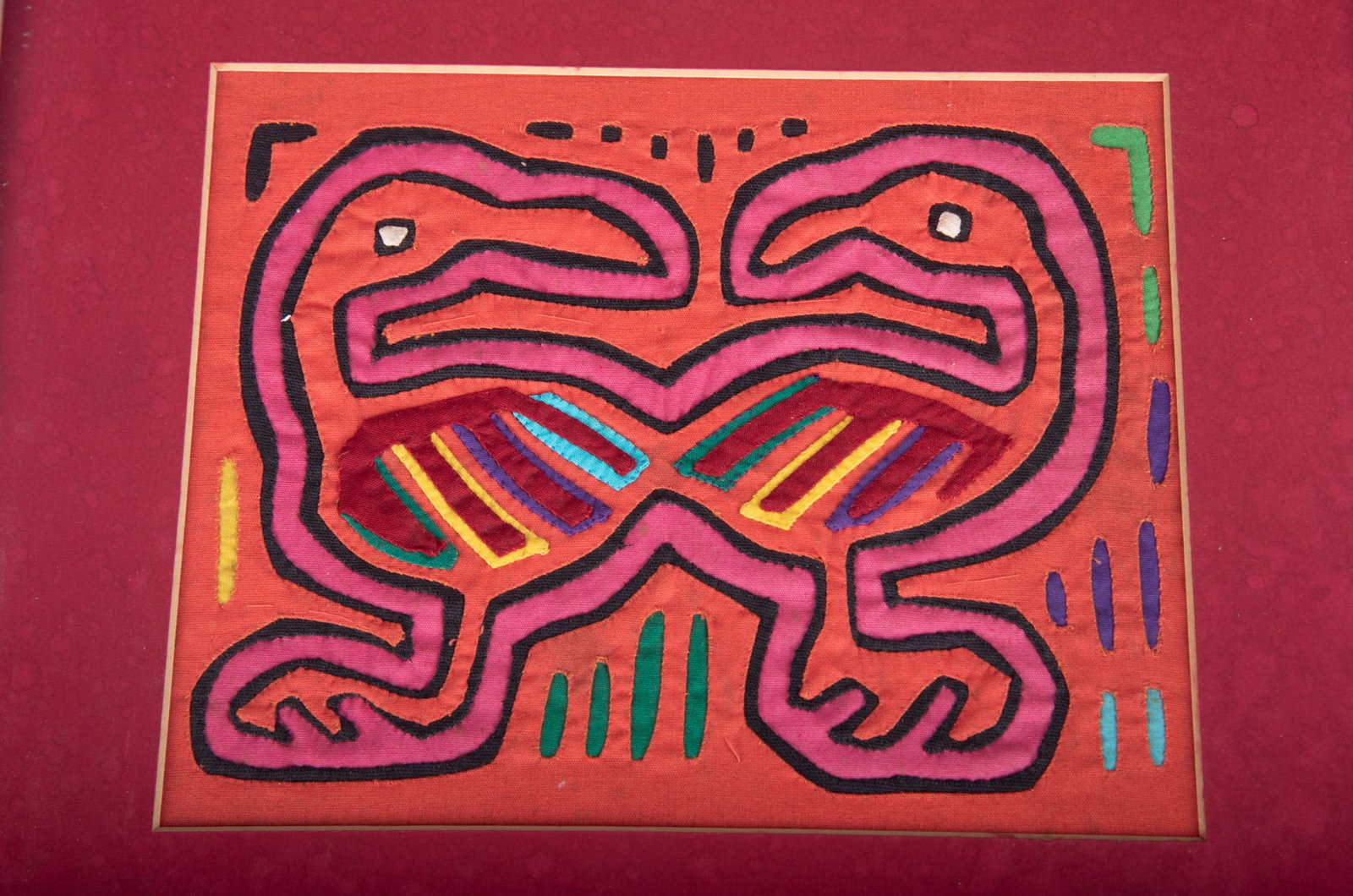 Three Framed Mola Textiles - 2