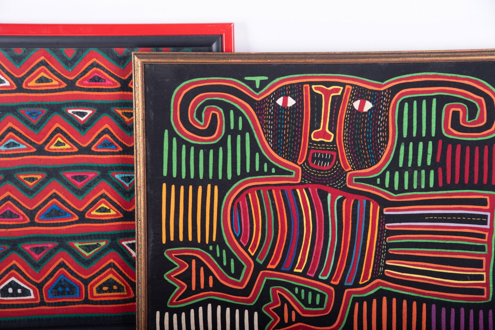 Three Framed Mola Textiles - 3