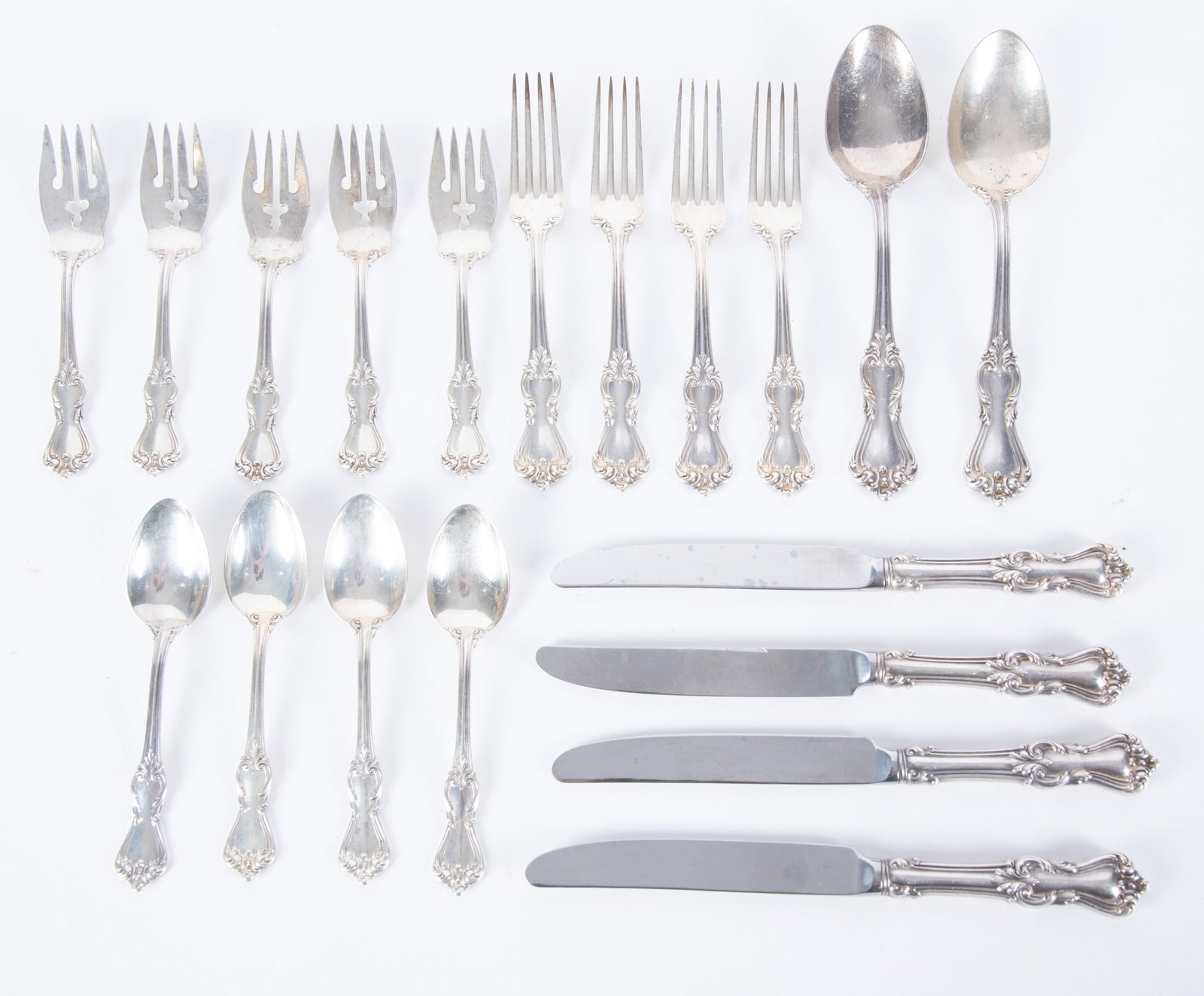A Sterling Silver Flatware Service for Four, Marlborough by Reed & Barton (1 of 3)