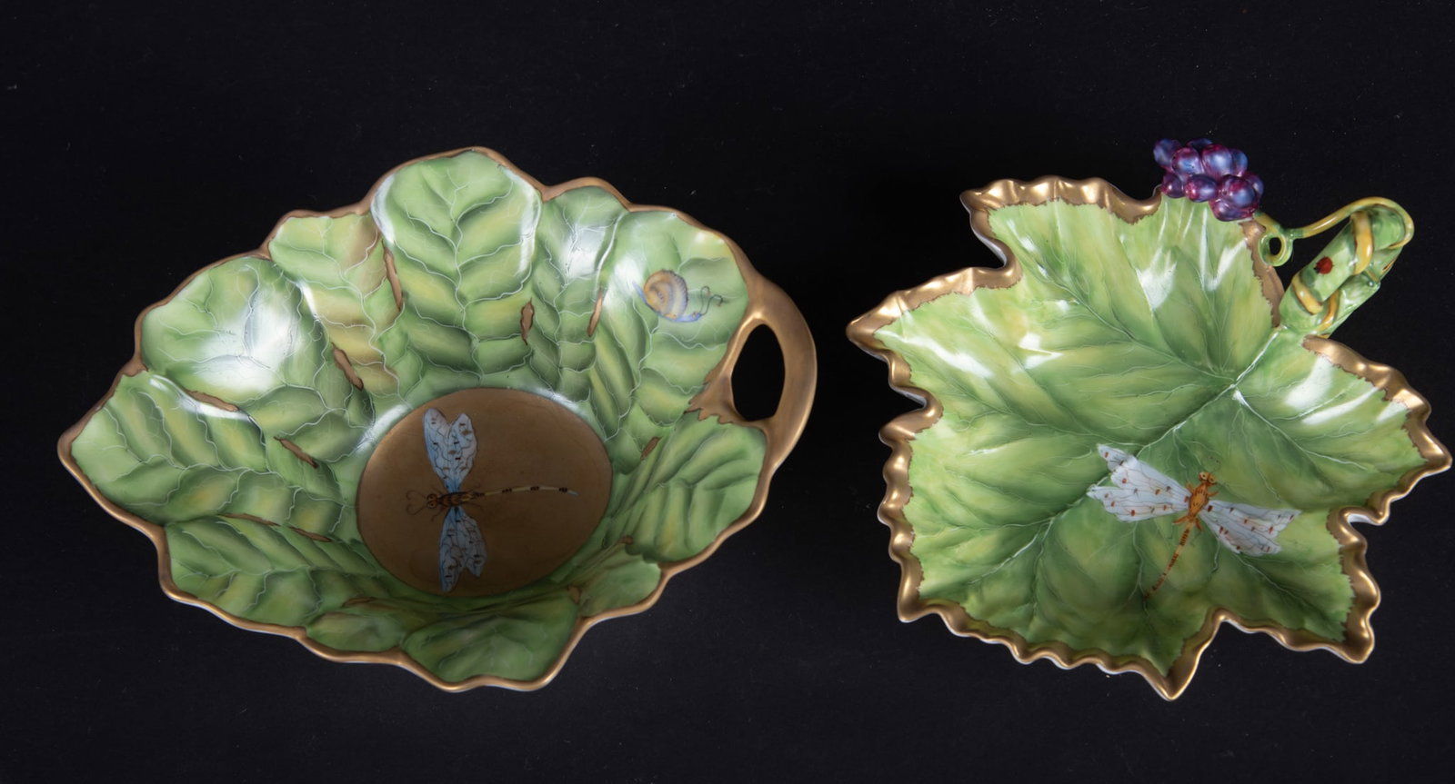 Two Rare Anna Weatherley Leaf Design Serving Pieces (1 of 4)
