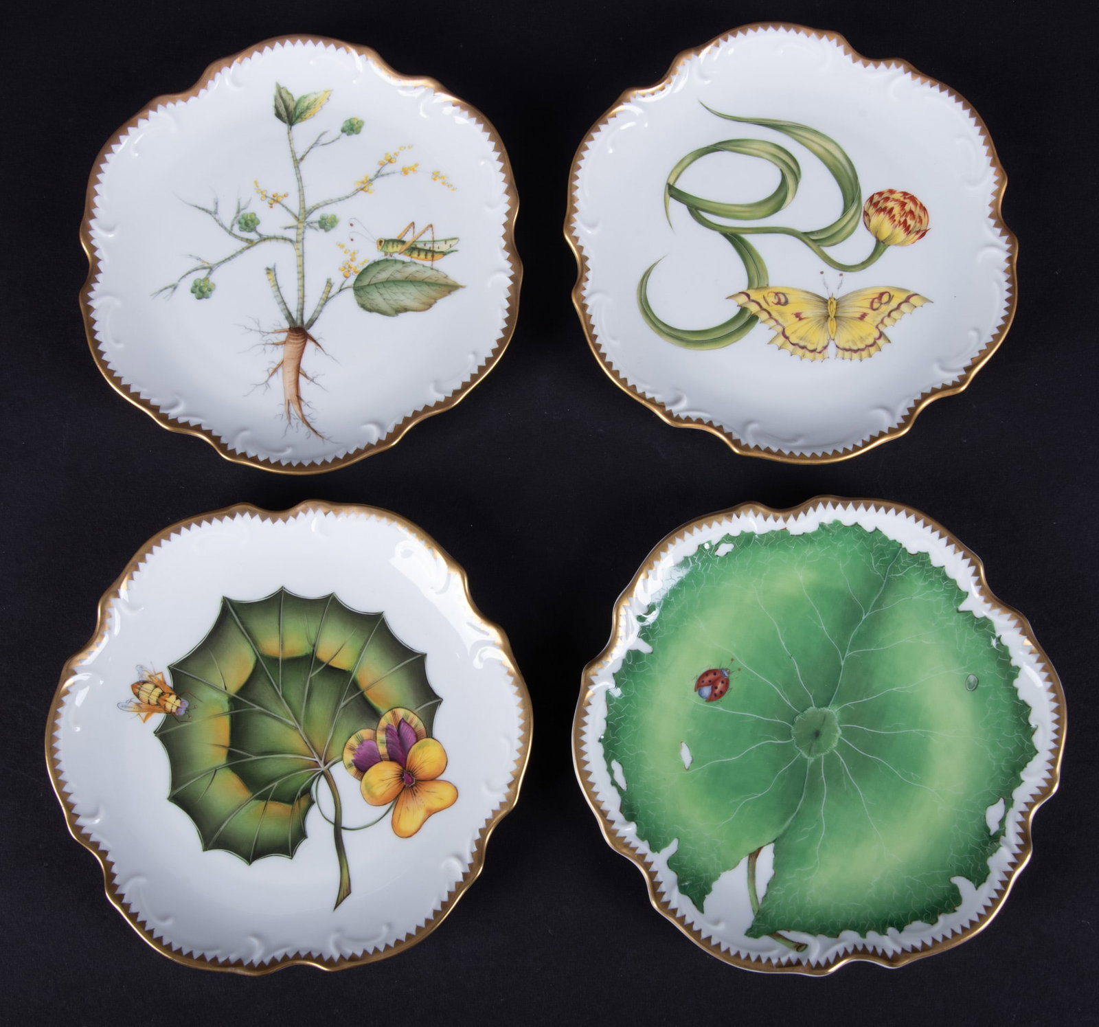 Four Anna Weatherley Porcelain Bread and Butter Plates (1 of 4)